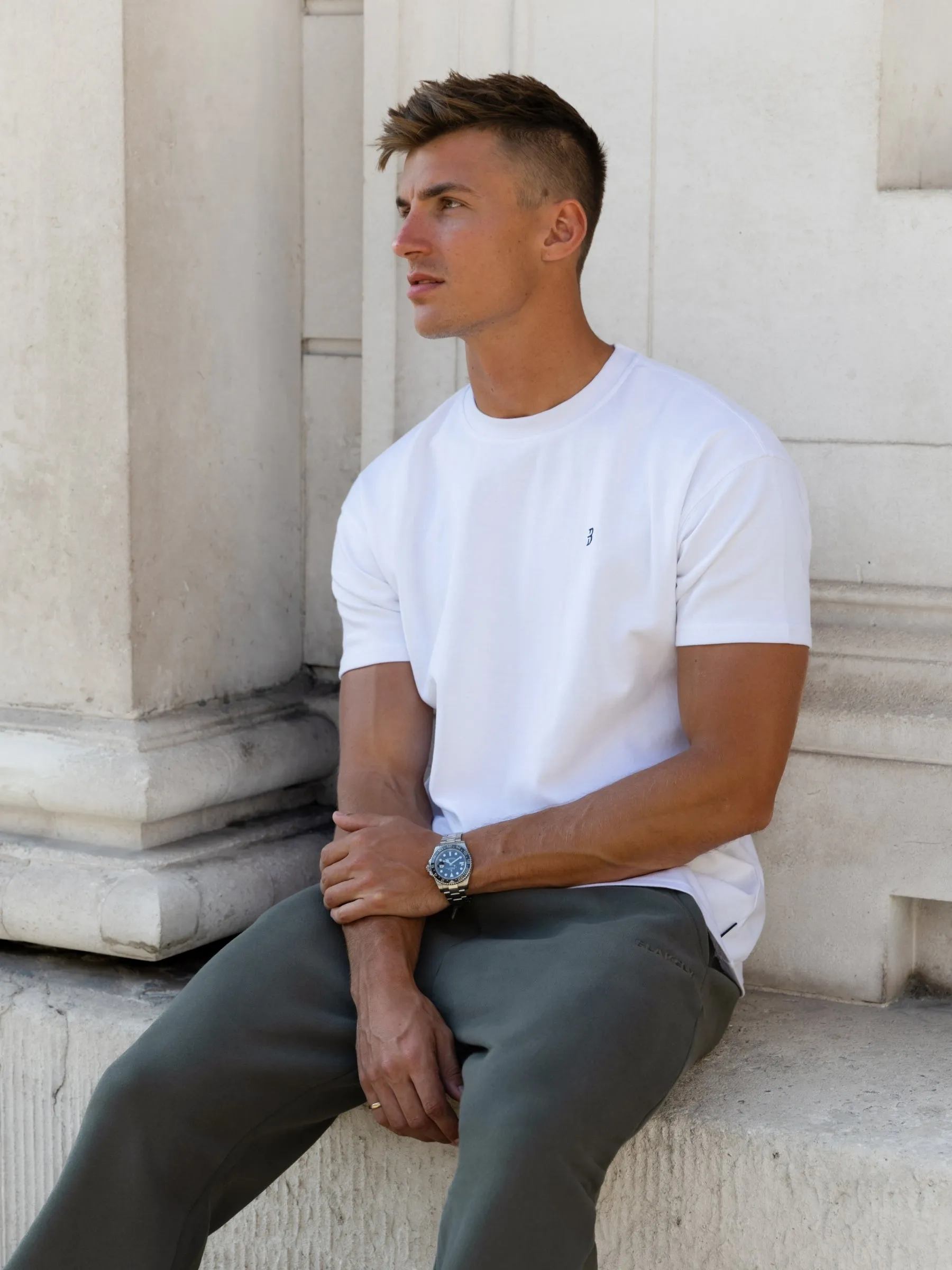 Declan Relaxed Sweatpants - Khaki Grey sold by Blakely product image thumbnail 5