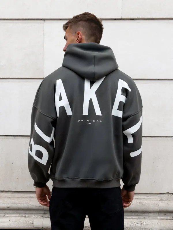 Idris Oversized Hoodie - Khaki Grey sold by Blakely