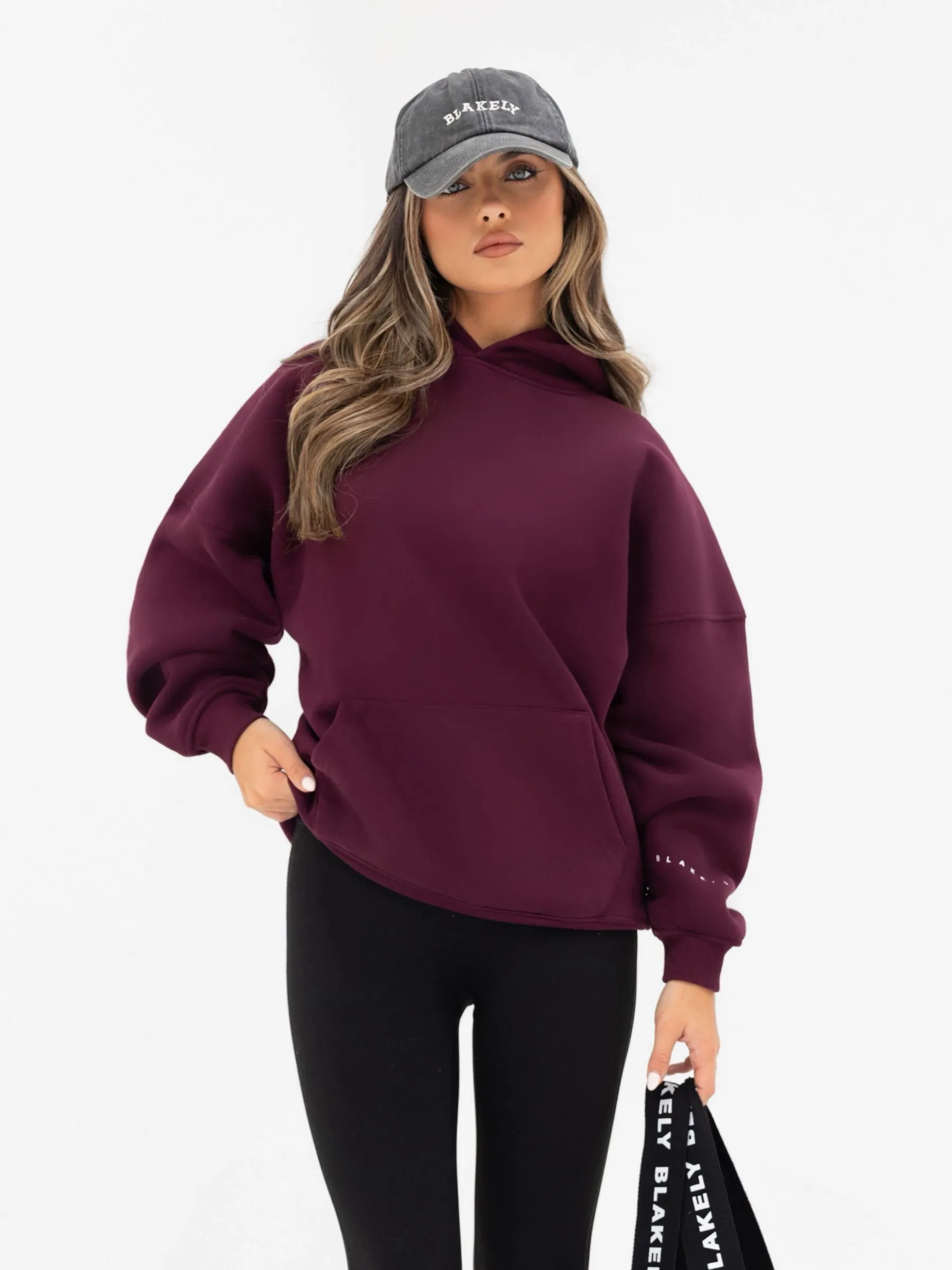 Isabel Oversized Hoodie - Dark Cherry sold by Blakely product image thumbnail 4