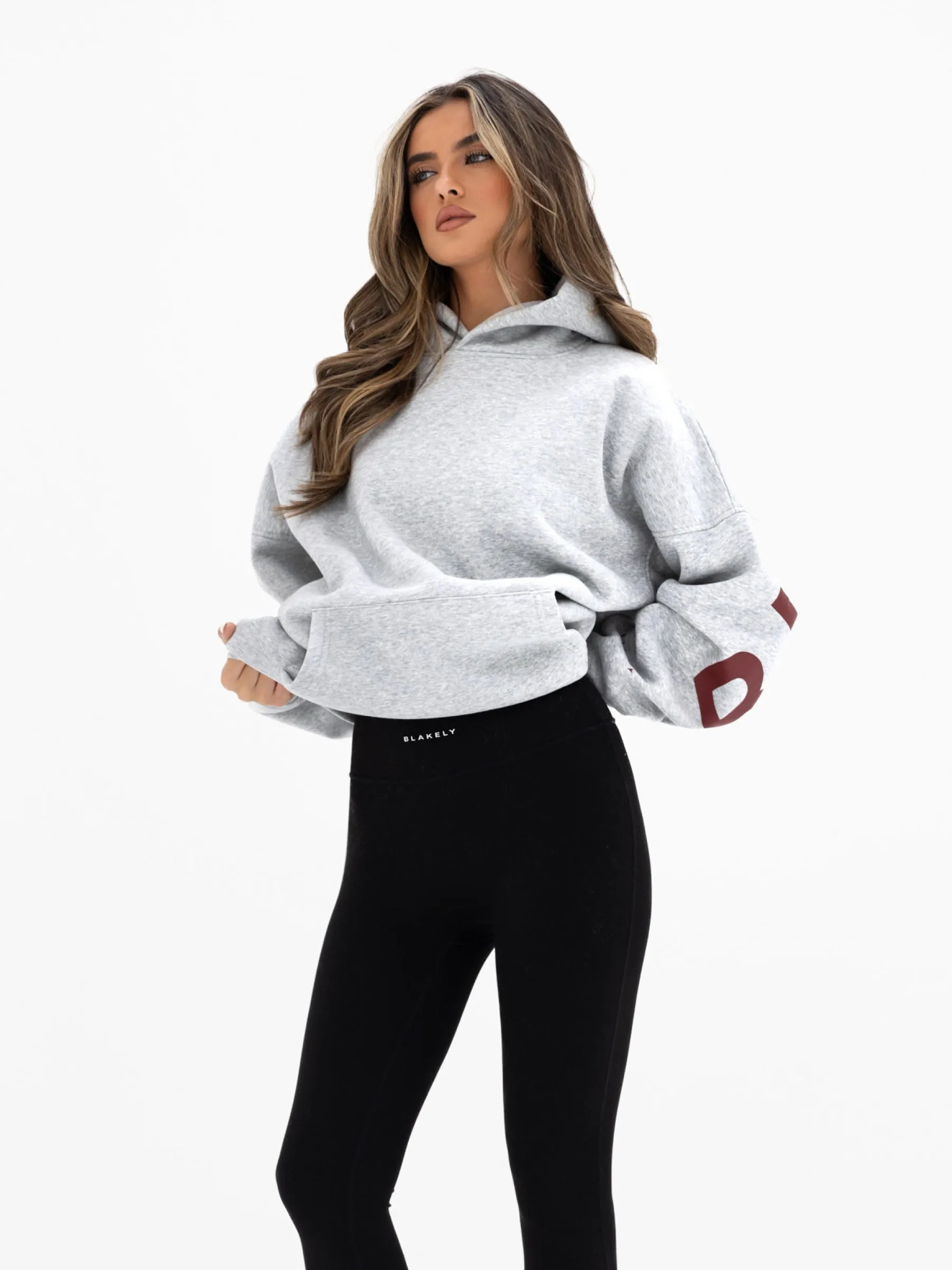Isabel Oversized Hoodie - Marl Grey sold by Blakely product image thumbnail 2