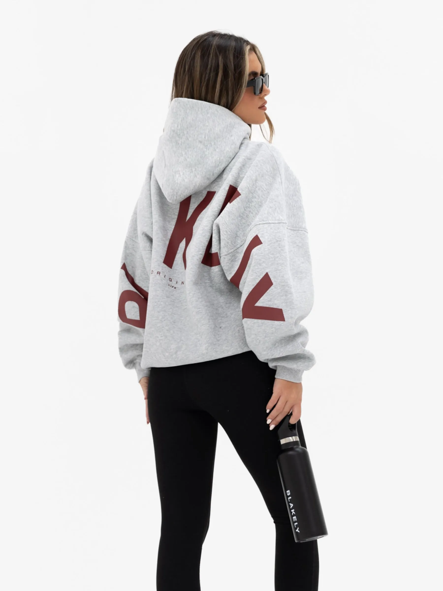 Isabel Oversized Hoodie - Marl Grey sold by Blakely product image thumbnail 5