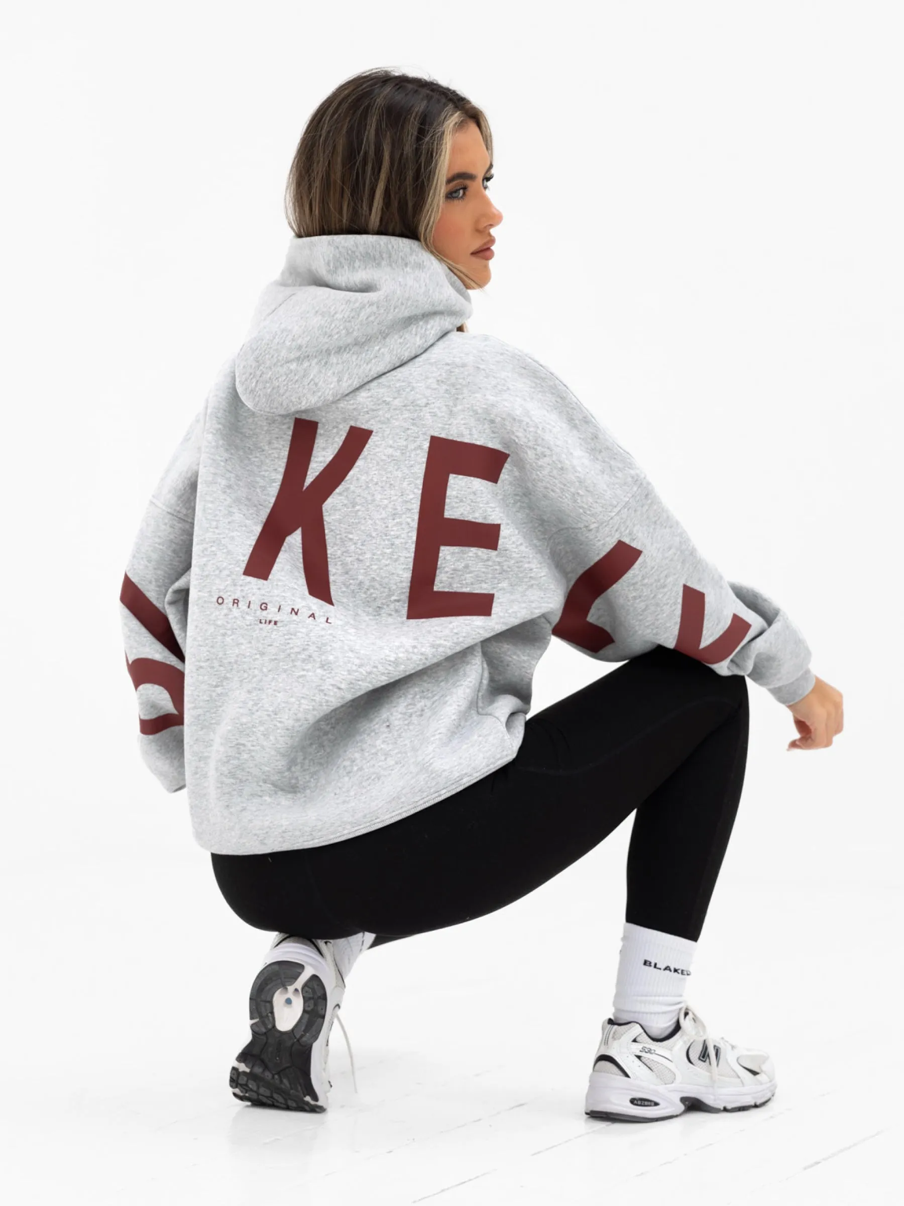 Isabel Oversized Hoodie - Marl Grey sold by Blakely product image thumbnail 3