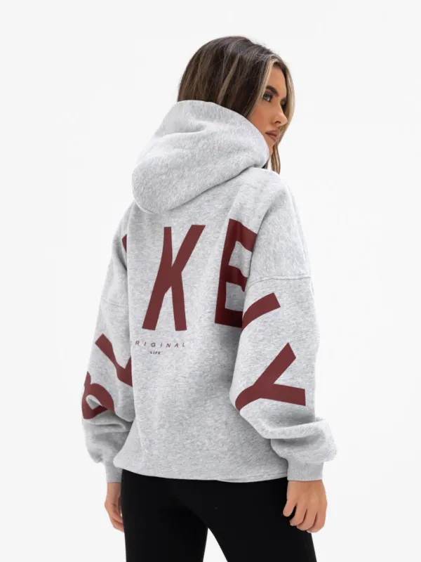 Isabel Oversized Hoodie - Marl Grey sold by Blakely