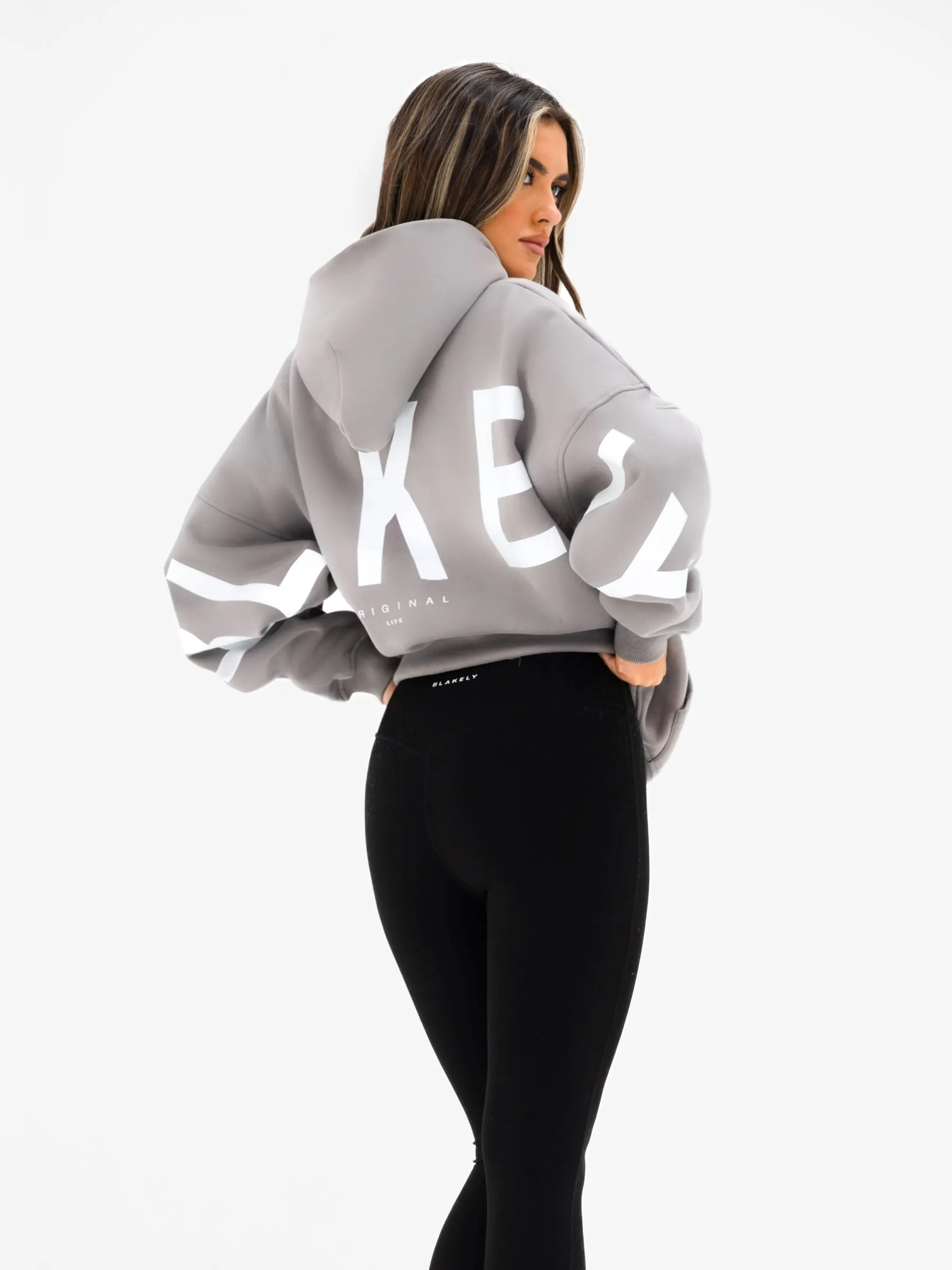 Isabel Oversized Hoodie - Mid Grey sold by Blakely product image thumbnail 5