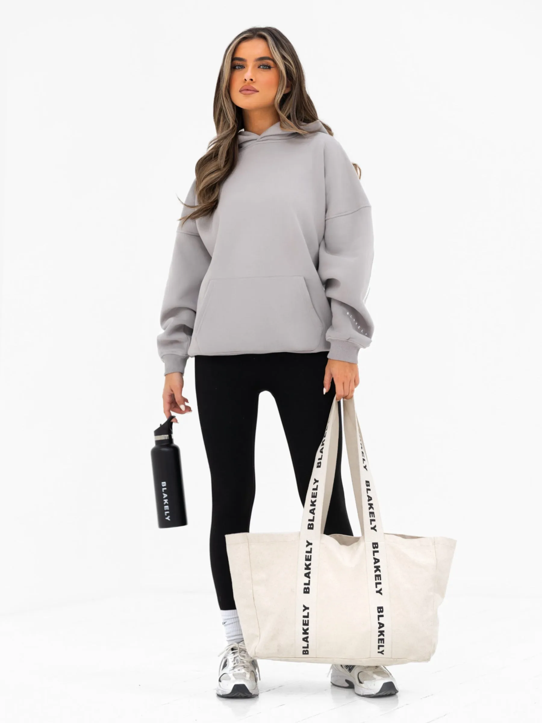 Isabel Oversized Hoodie - Mid Grey sold by Blakely product image thumbnail 4