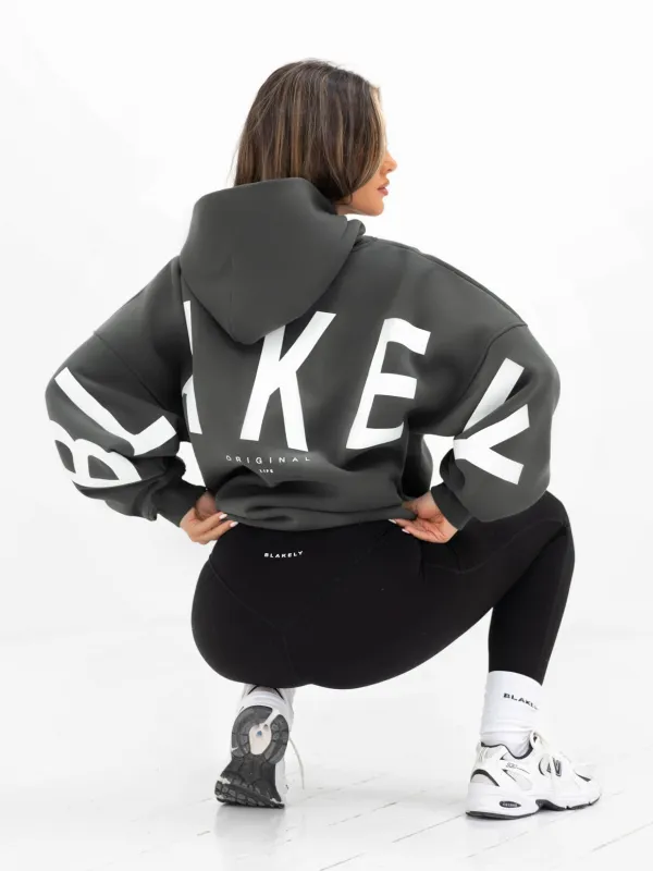 Isabel Oversized Hoodie - Khaki Grey sold by Blakely