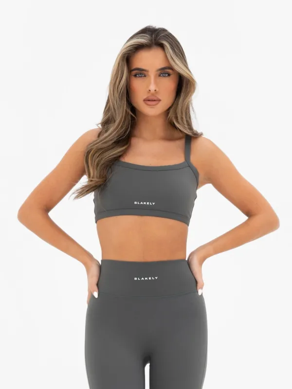 Ultimate Sports Bra - Khaki Grey sold by Blakely