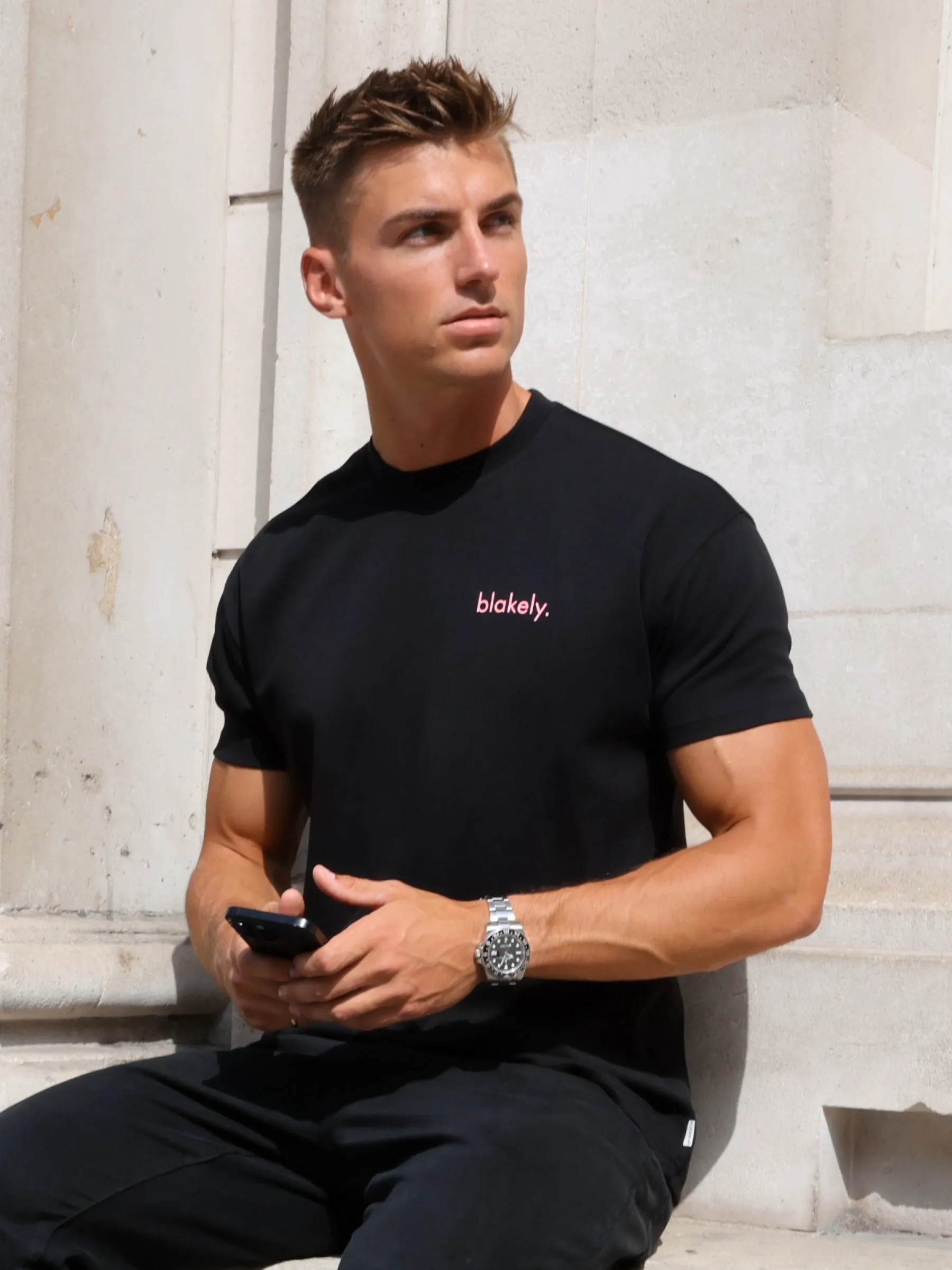 Leo Relaxed T-Shirt - Black sold by Blakely product image thumbnail 2