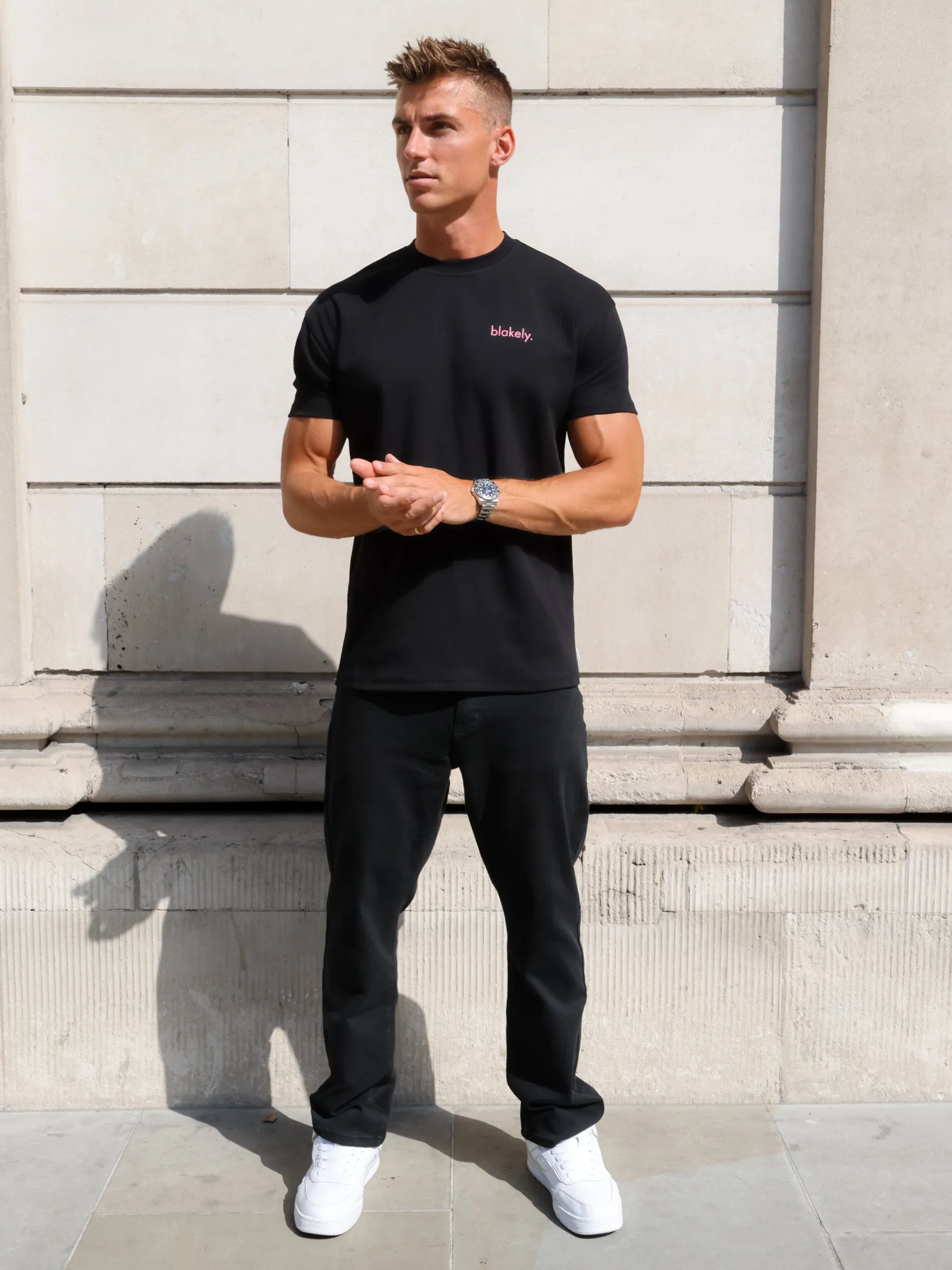 Leo Relaxed T-Shirt - Black sold by Blakely product image thumbnail 3