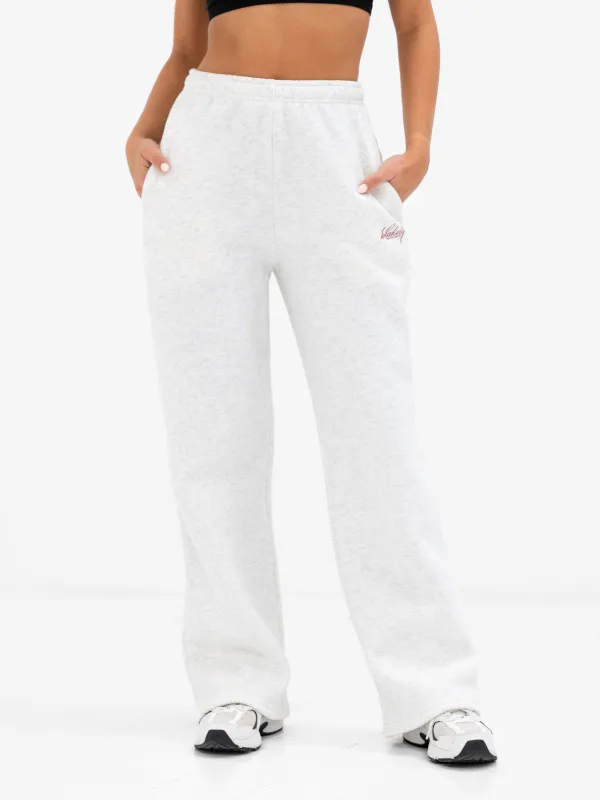Georgia Wide Leg Sweatpants - Marl White sold by Blakely