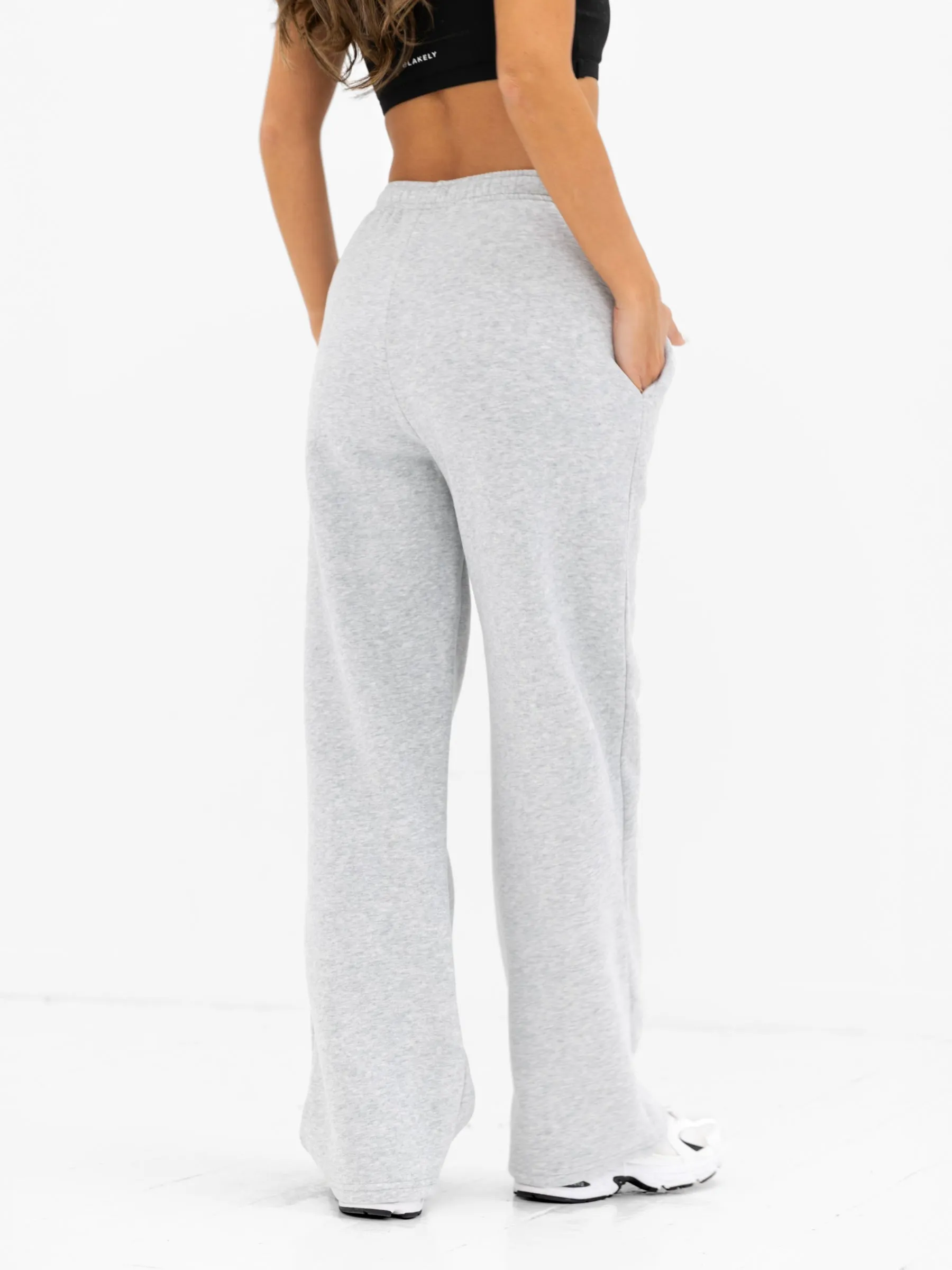 Georgia Wide Leg Sweatpants - Marl Grey sold by Blakely product image thumbnail 2
