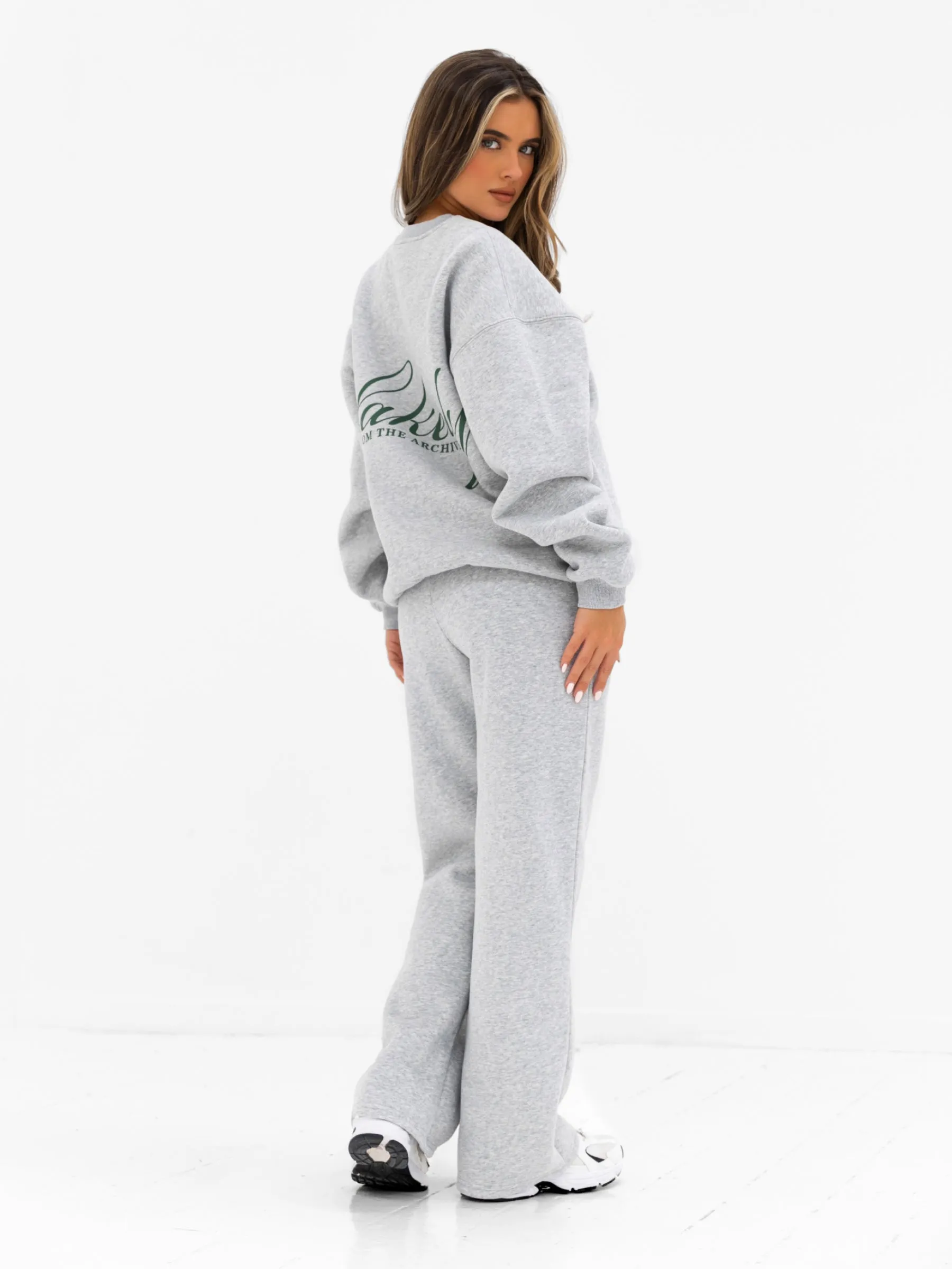 Georgia Wide Leg Sweatpants - Marl Grey sold by Blakely product image thumbnail 4