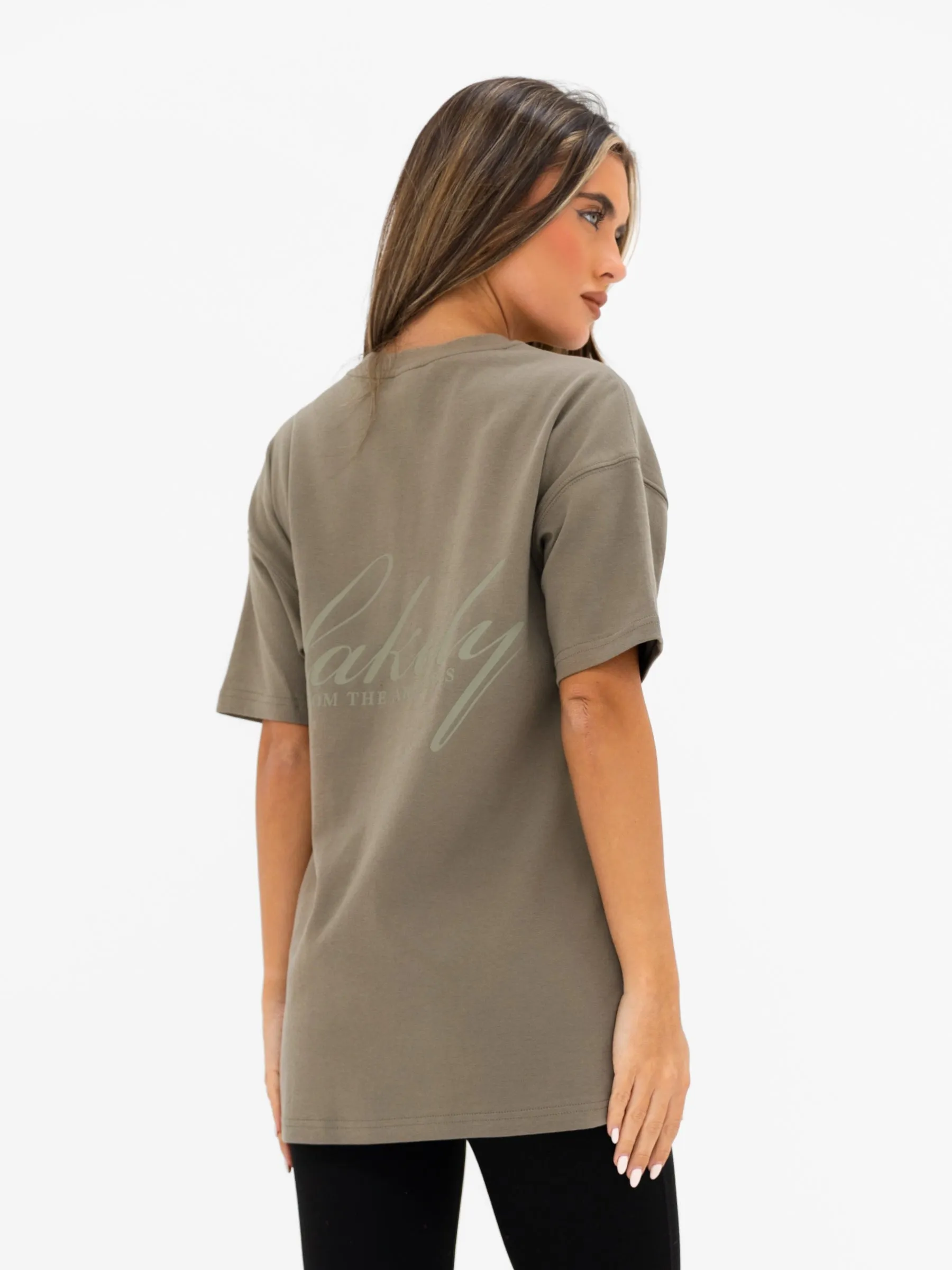 Georgia Oversized T-Shirt - Safari Green sold by Blakely product image thumbnail 4
