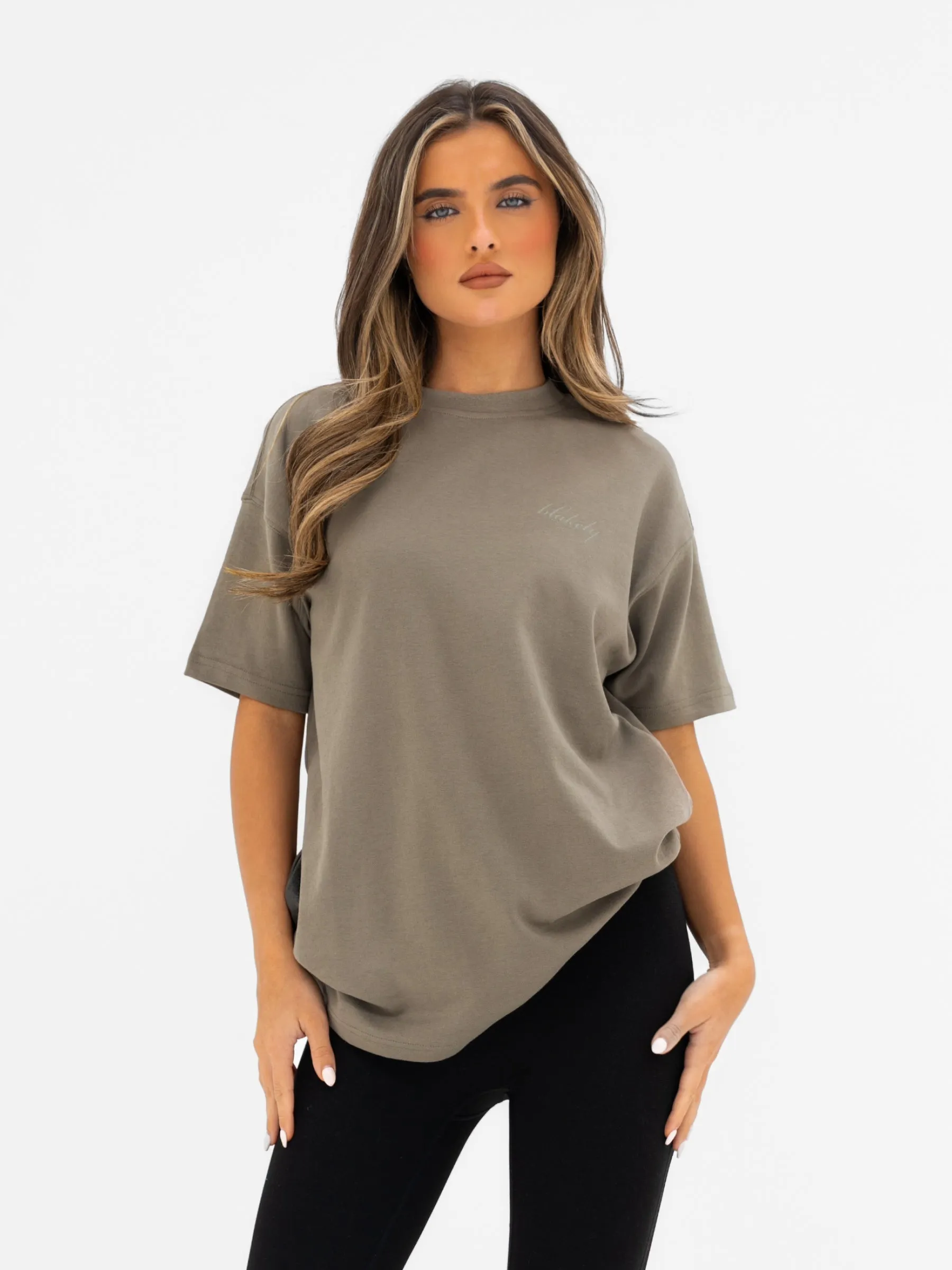 Georgia Oversized T-Shirt - Safari Green sold by Blakely product image thumbnail 2