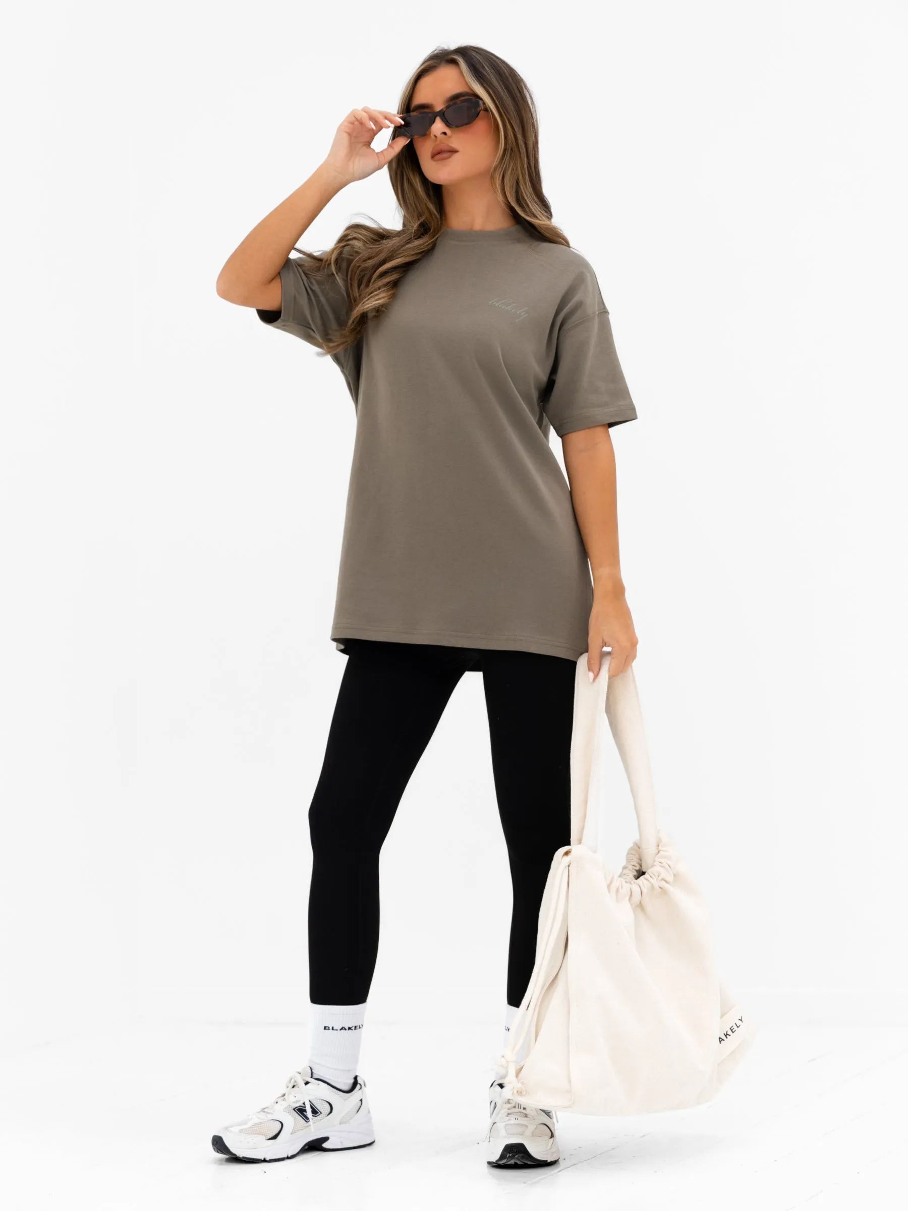 Georgia Oversized T-Shirt - Safari Green sold by Blakely product image thumbnail 5