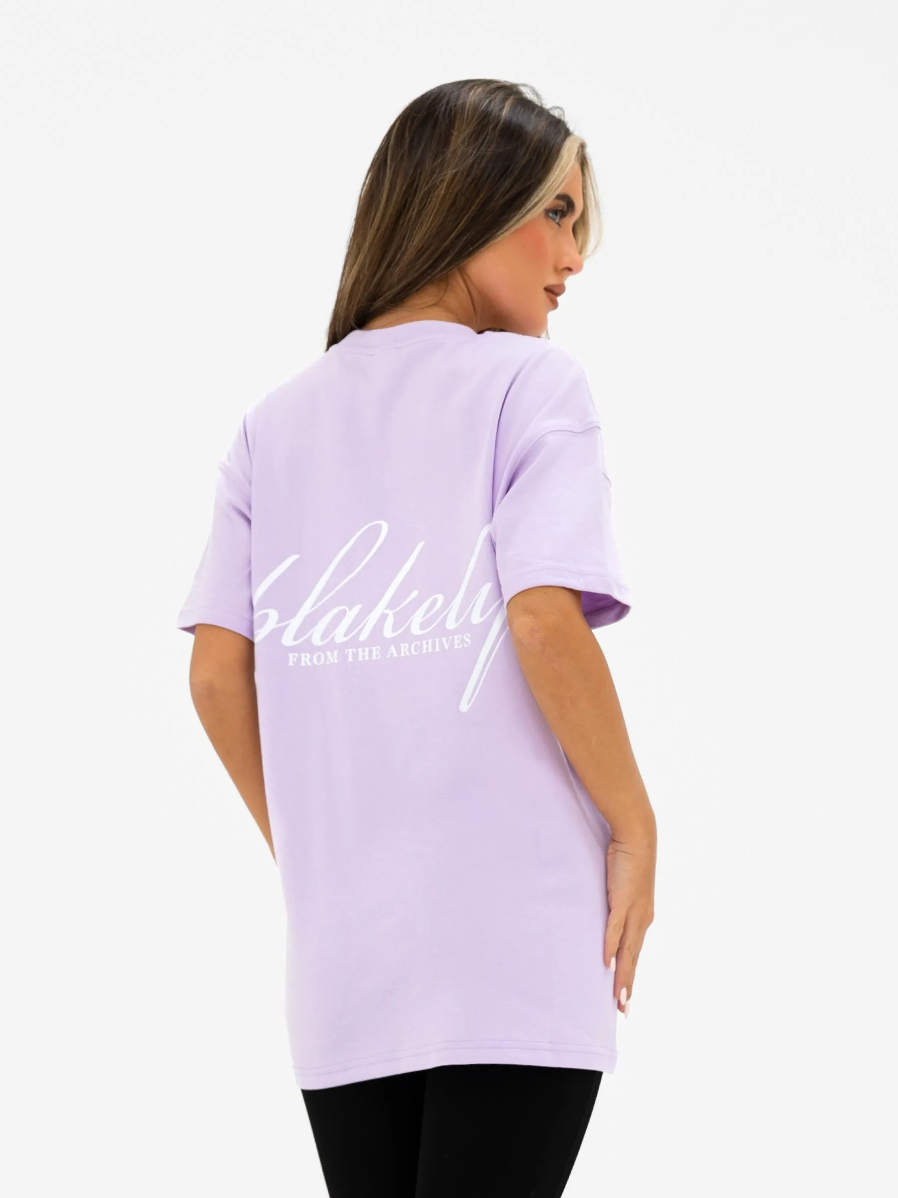 Georgia Oversized T-Shirt - Lilac sold by Blakely