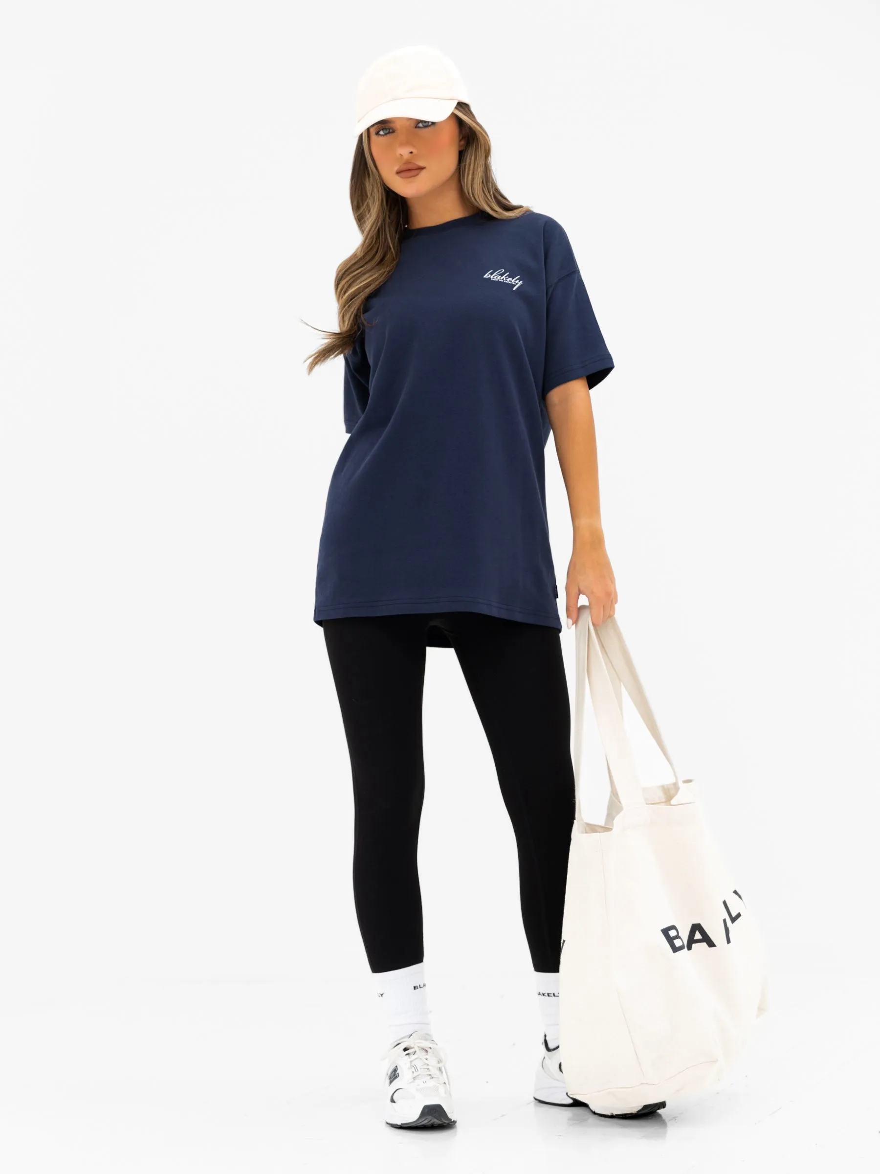Georgia Oversized T-Shirt - True Navy sold by Blakely product image thumbnail 4