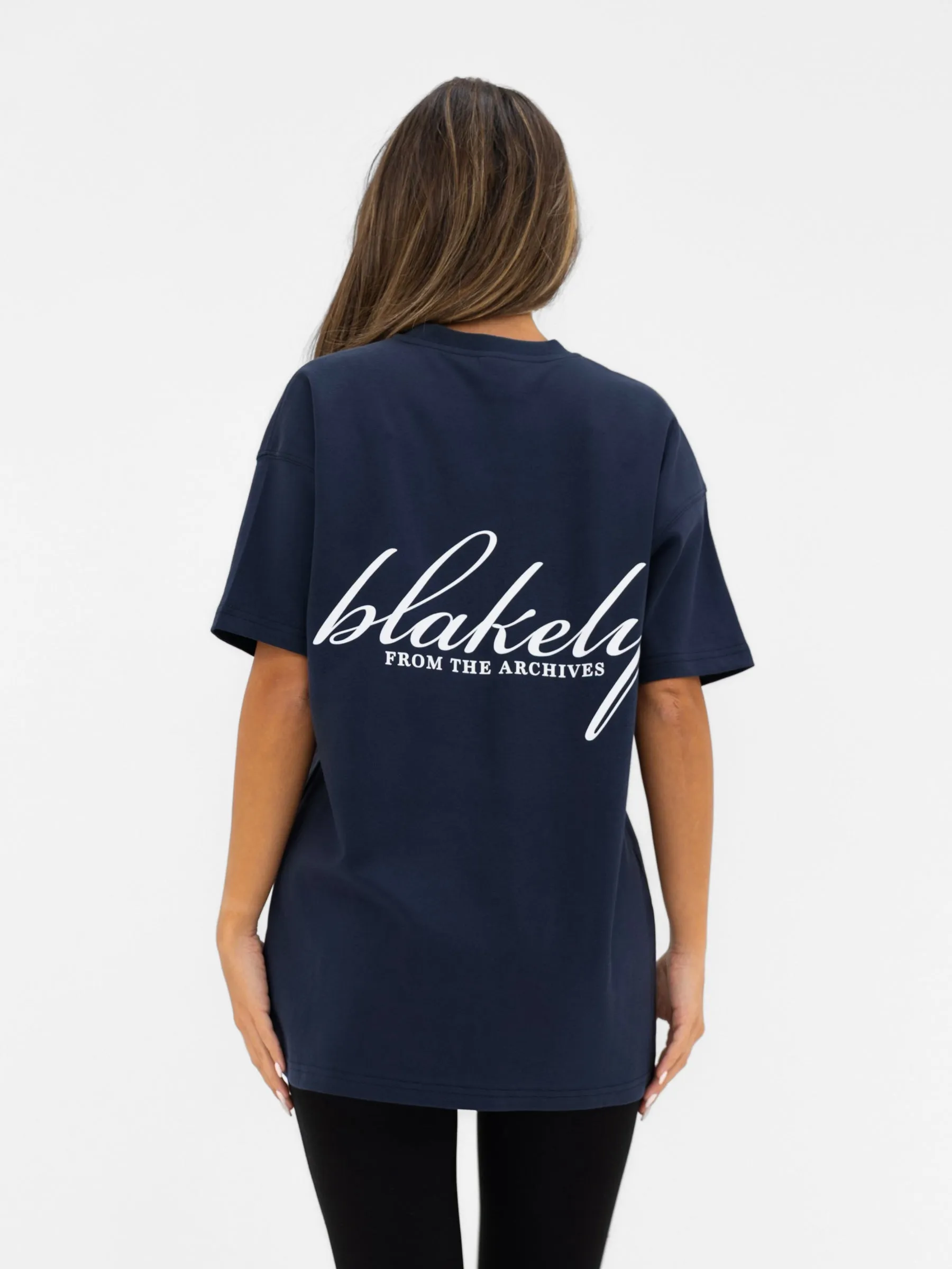 Georgia Oversized T-Shirt - True Navy sold by Blakely