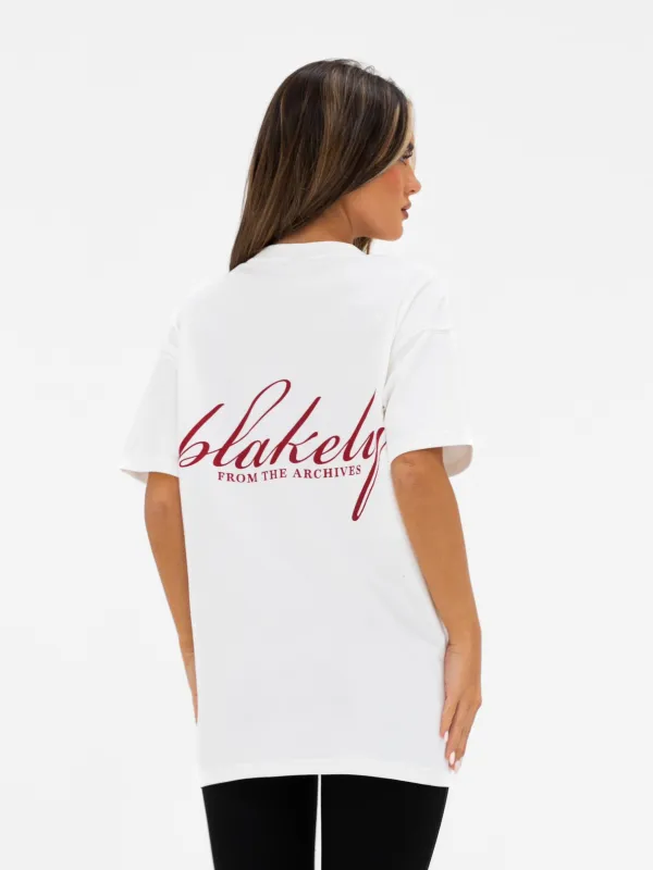 Georgia Oversized T-Shirt - Flat White sold by Blakely