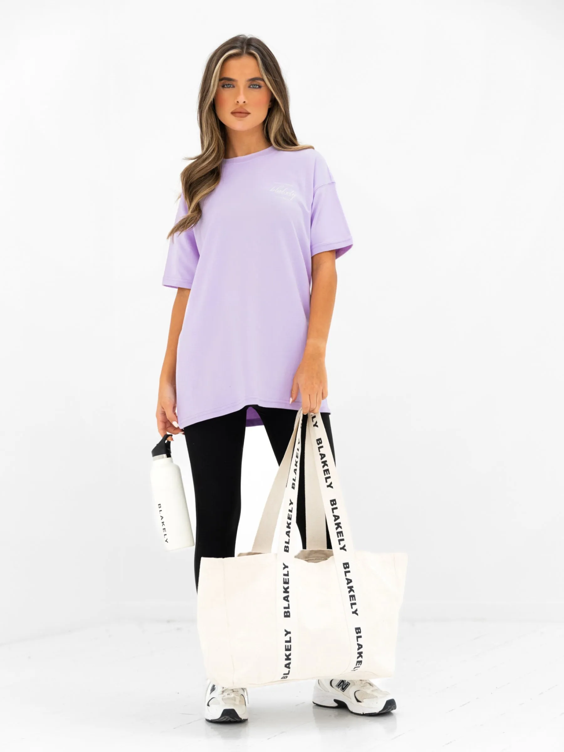 Georgia Oversized Script T-Shirt - Lilac sold by Blakely product image thumbnail 3