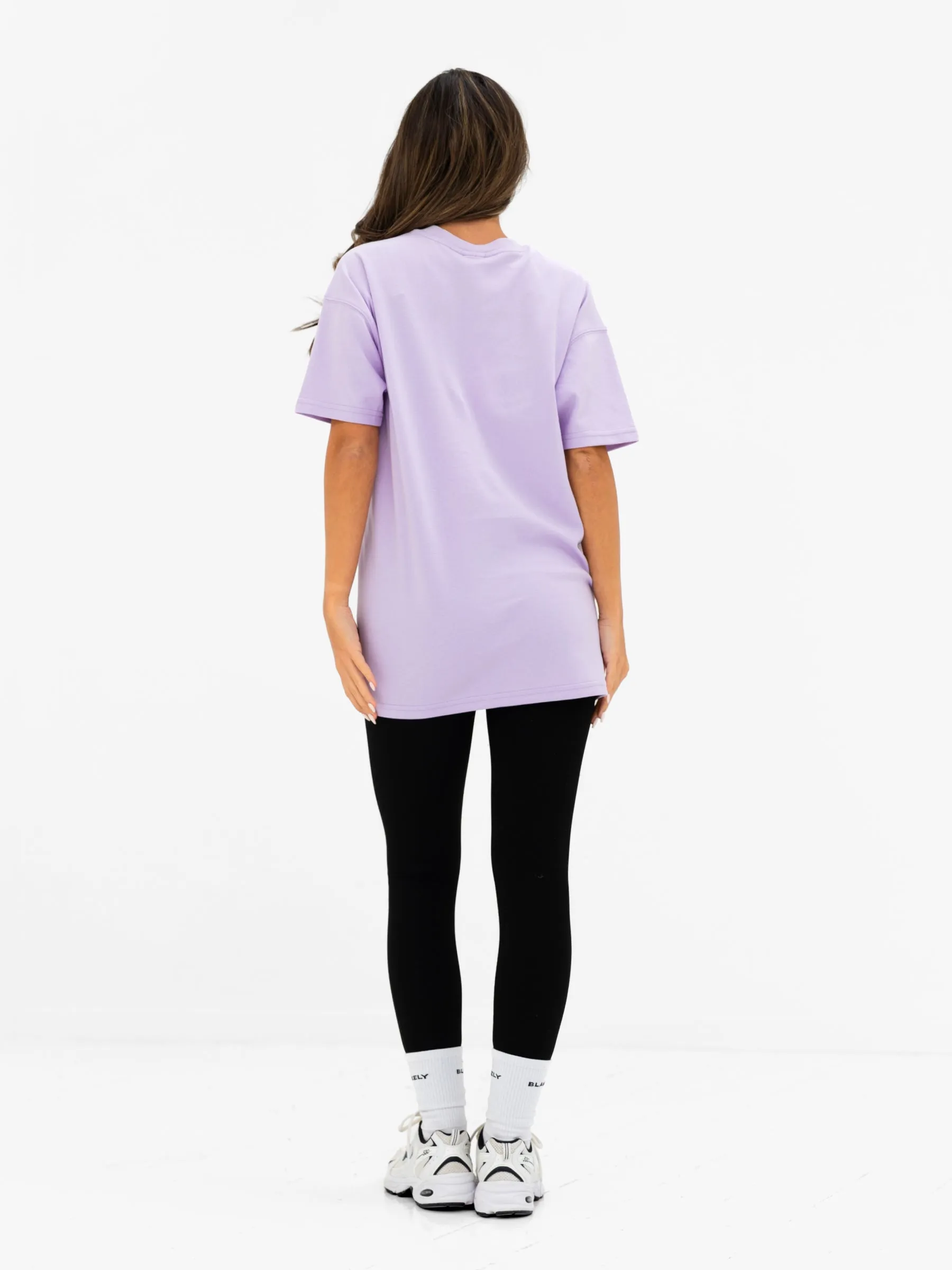 Georgia Oversized Script T-Shirt - Lilac sold by Blakely product image thumbnail 4