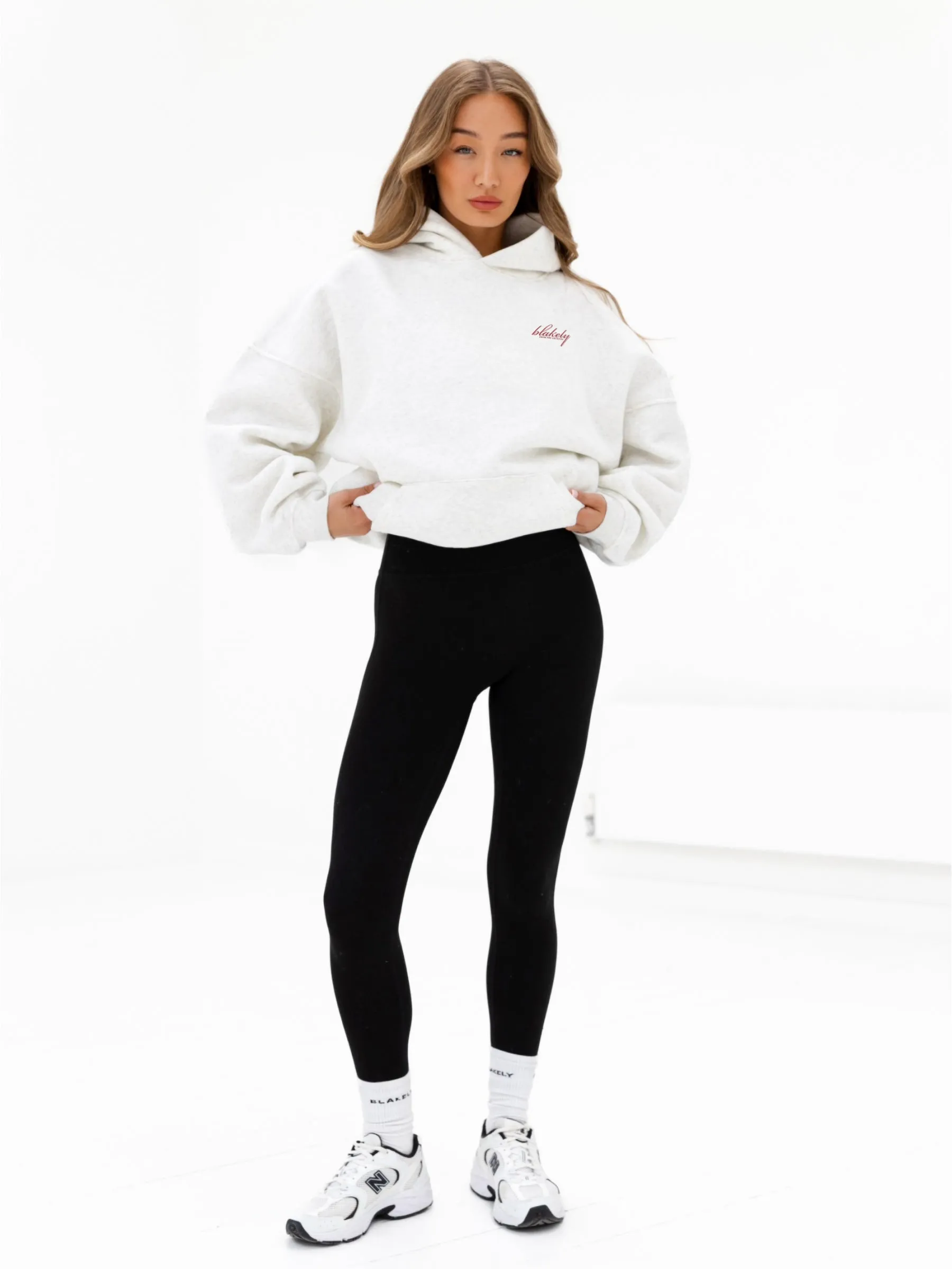 Georgia Oversized Hoodie - Marl White sold by Blakely product image thumbnail 3