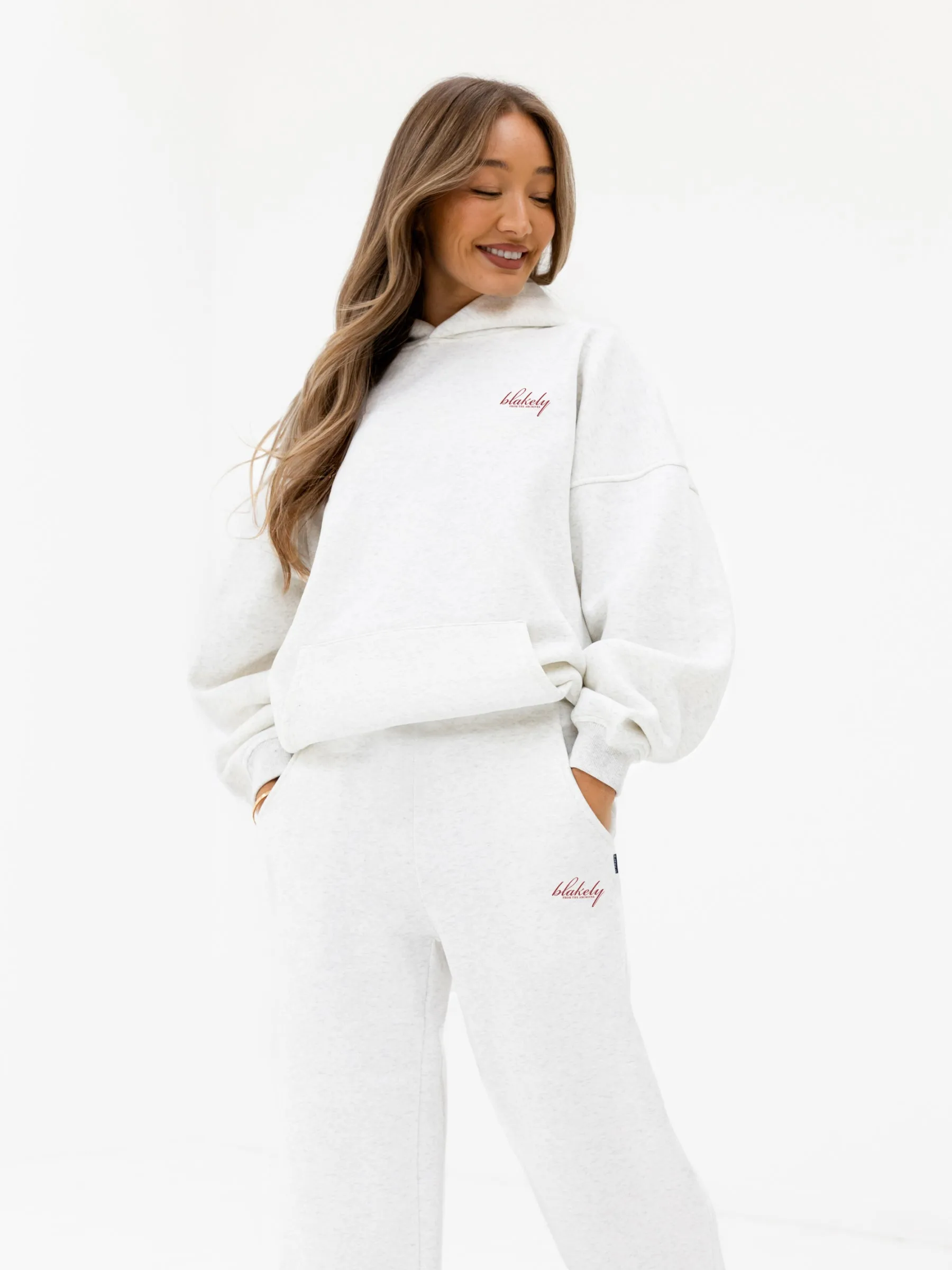 Georgia Oversized Hoodie - Marl White sold by Blakely product image thumbnail 2