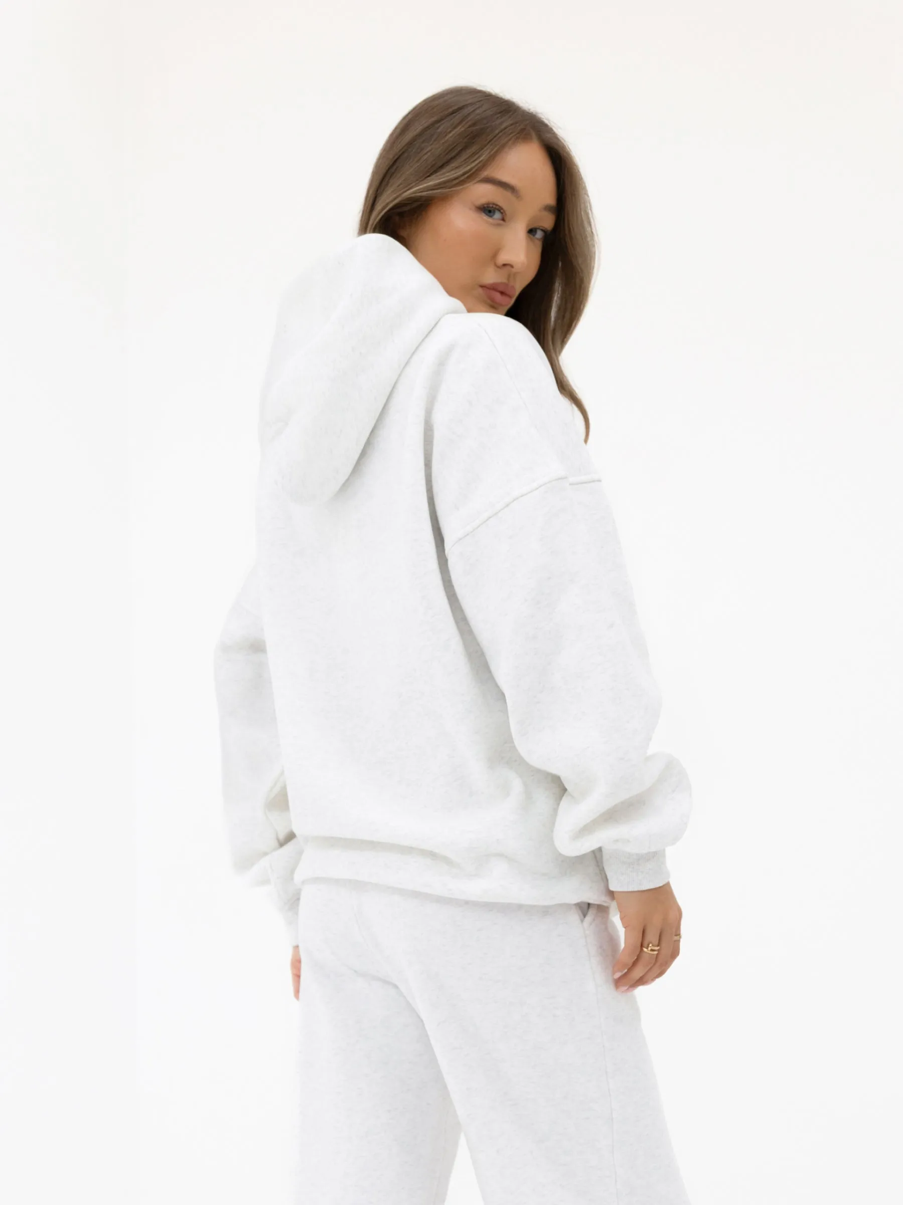 Georgia Oversized Hoodie - Marl White sold by Blakely product image thumbnail 4
