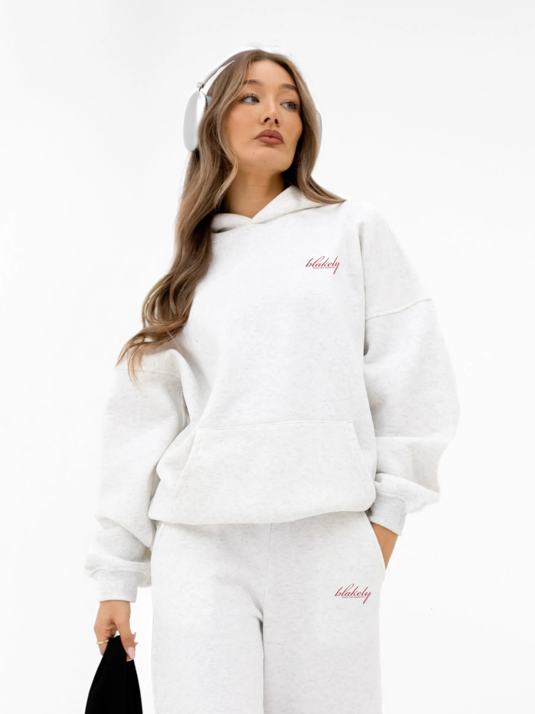 Georgia Oversized Hoodie - Marl White sold by Blakely