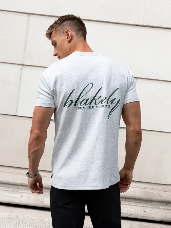 Austin Relaxed T-Shirt - Marl White sold by Blakely