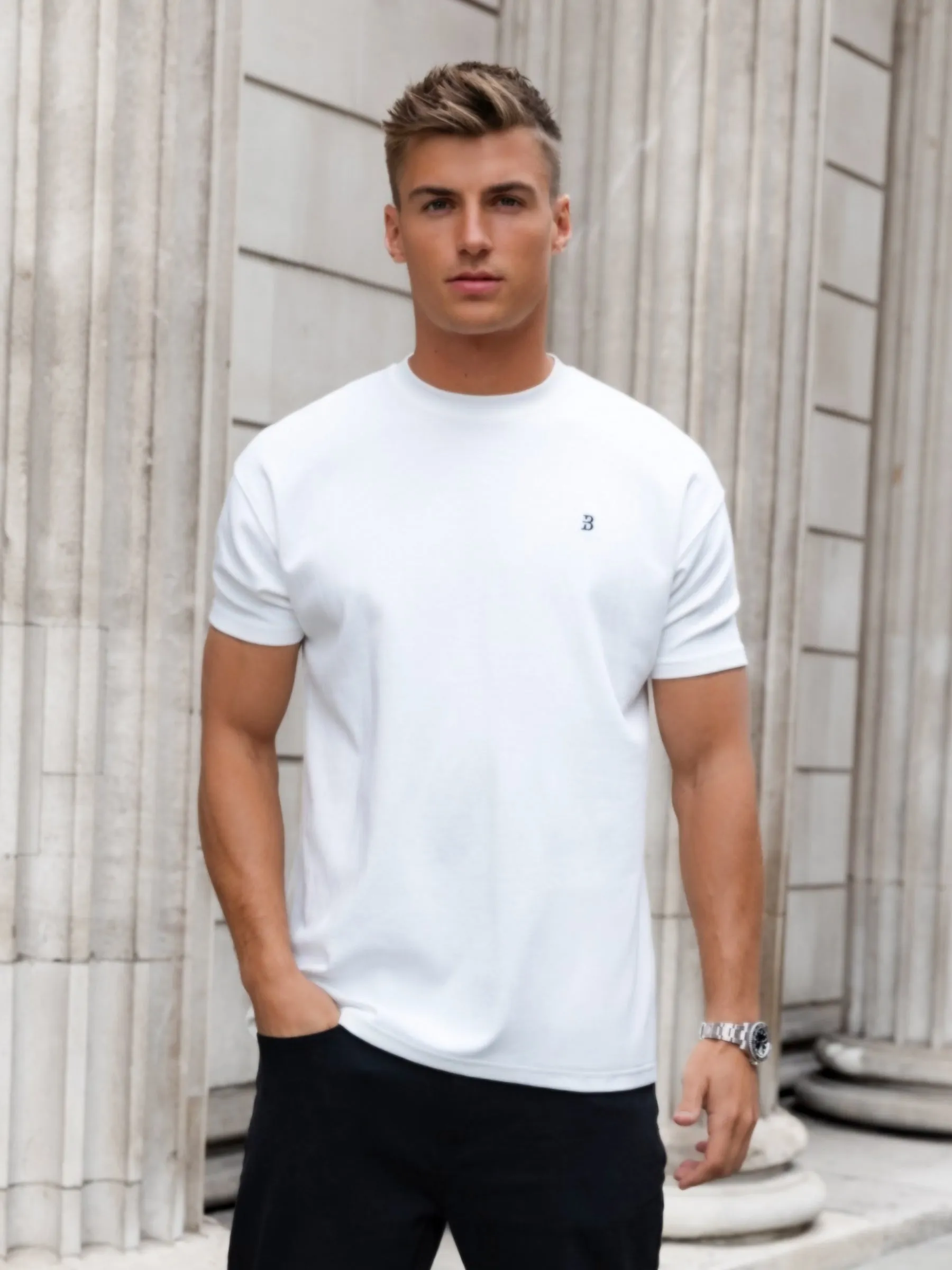 Conrad Relaxed Anchor T-Shirt - Flat White sold by Blakely product image thumbnail 2