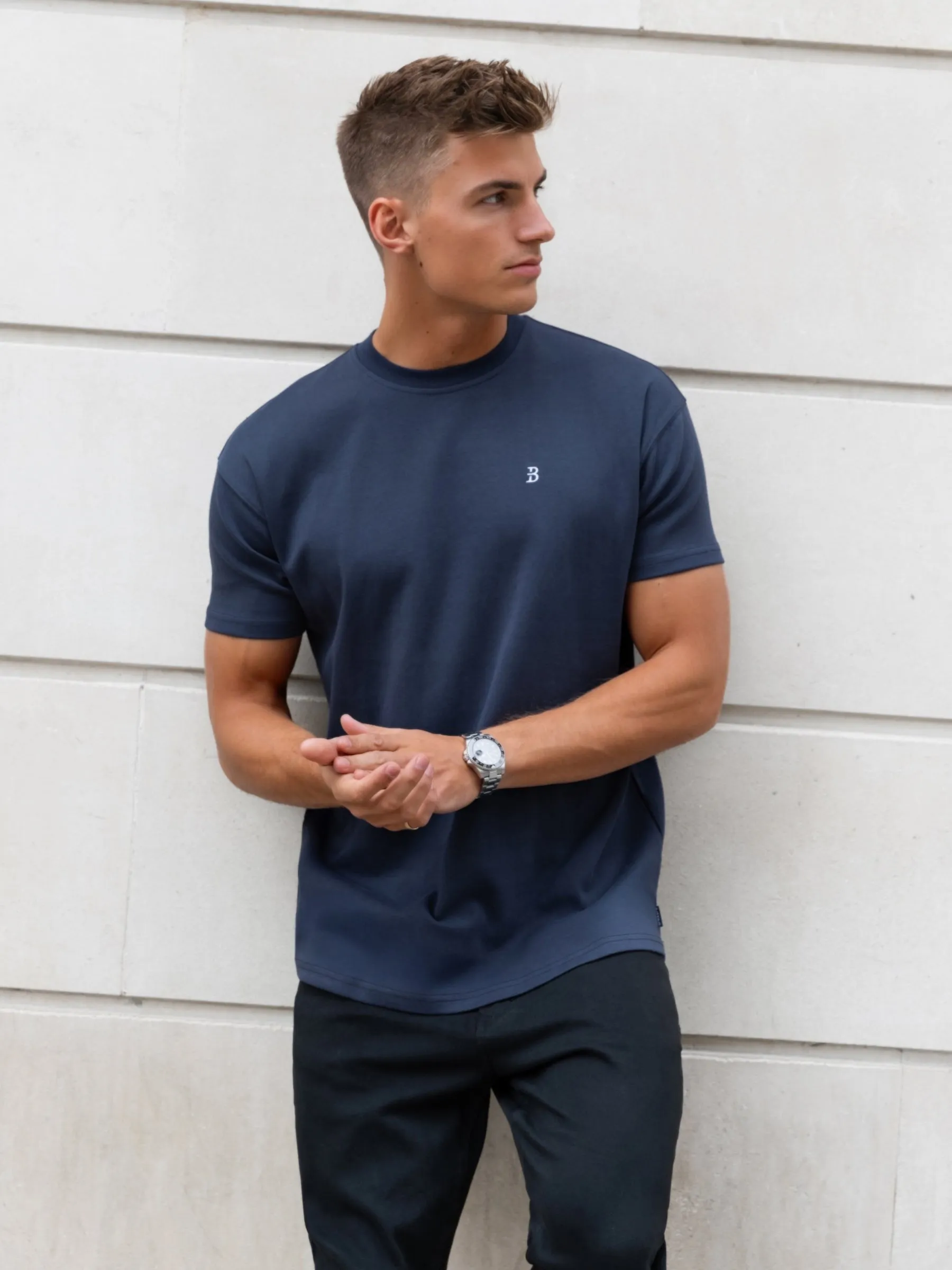 Conrad Relaxed Anchor T-Shirt - True Navy sold by Blakely product image thumbnail 4