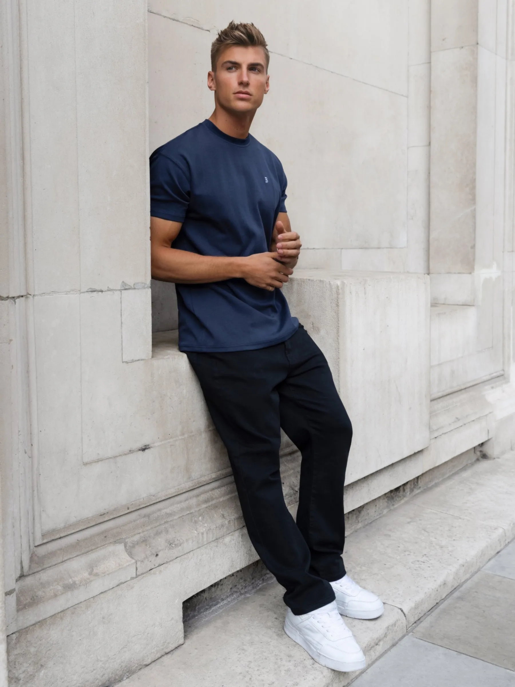 Conrad Relaxed Anchor T-Shirt - True Navy sold by Blakely product image thumbnail 2