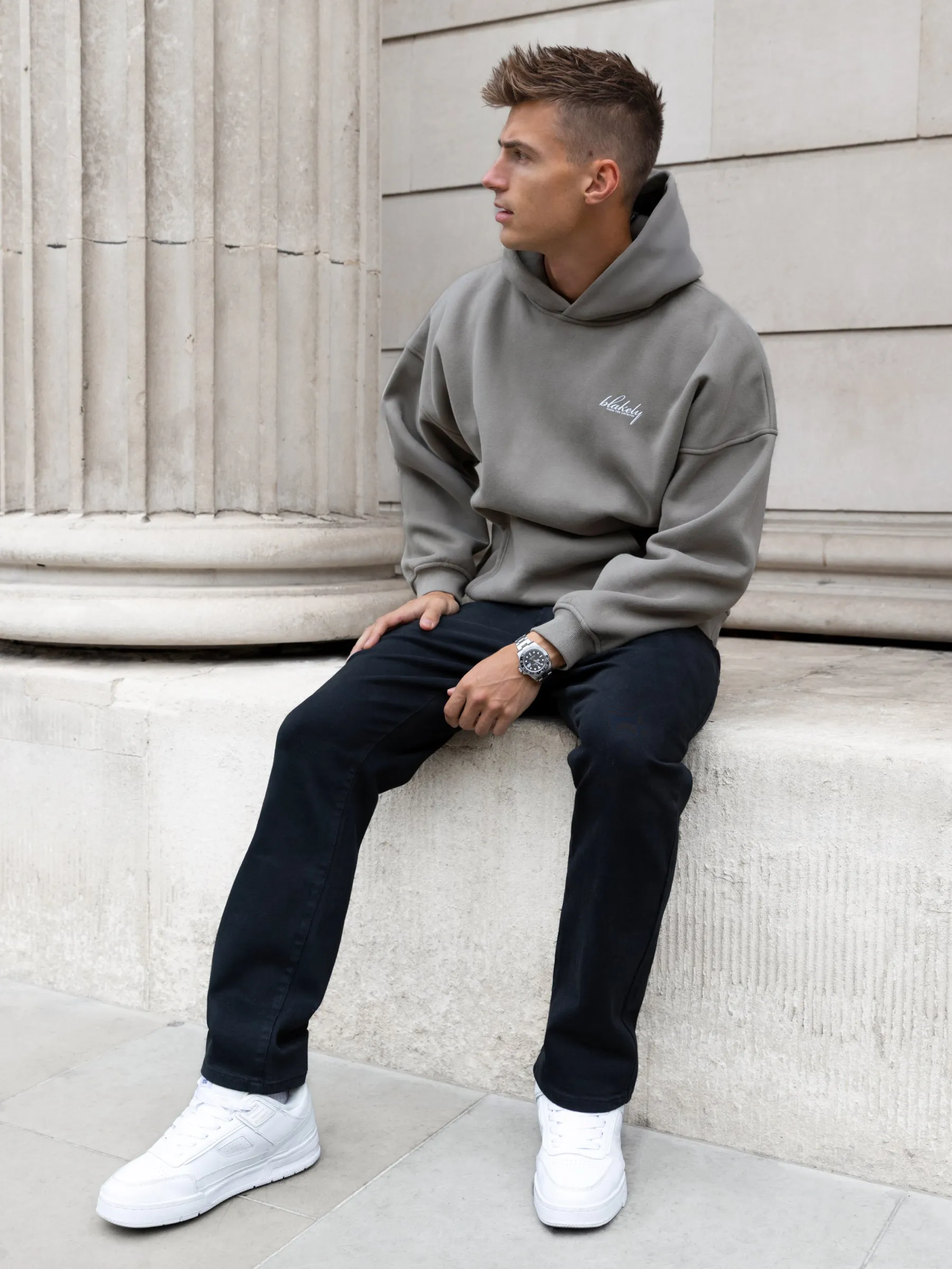 Austin Relaxed Hoodie - Safari Green sold by Blakely product image thumbnail 4