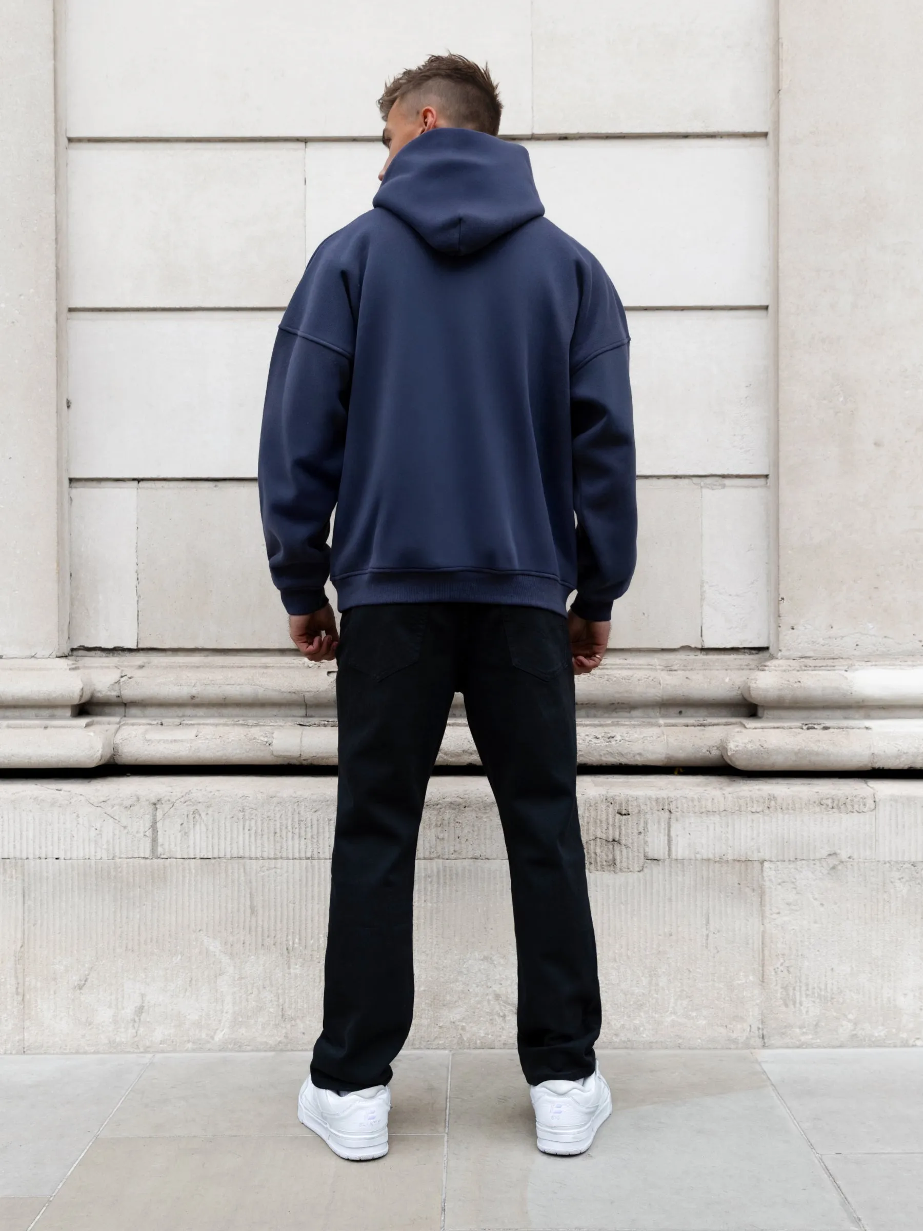 Austin Relaxed Hoodie - True Navy sold by Blakely product image thumbnail 4