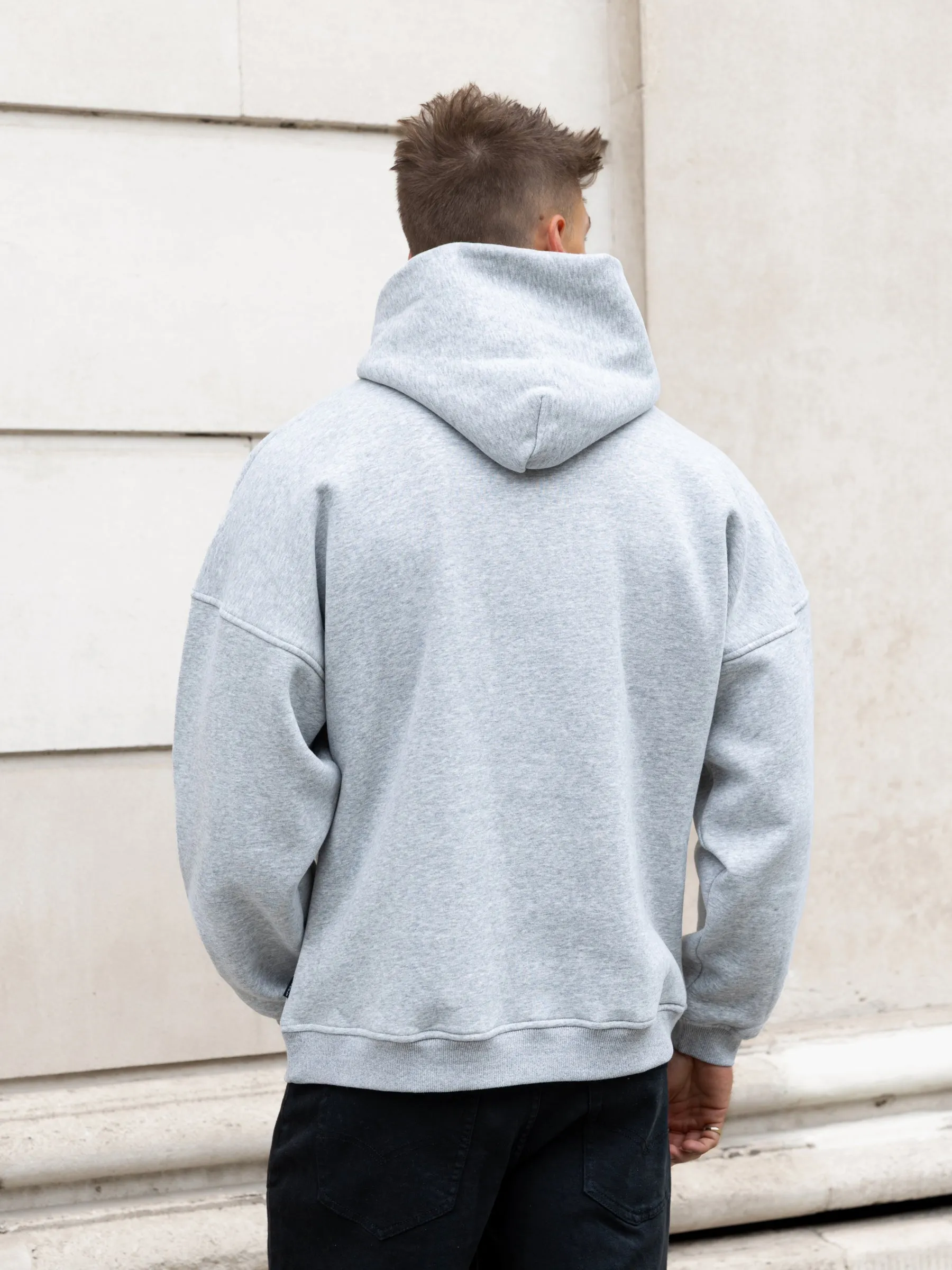 Austin Relaxed Hoodie - Marl Grey sold by Blakely product image thumbnail 2