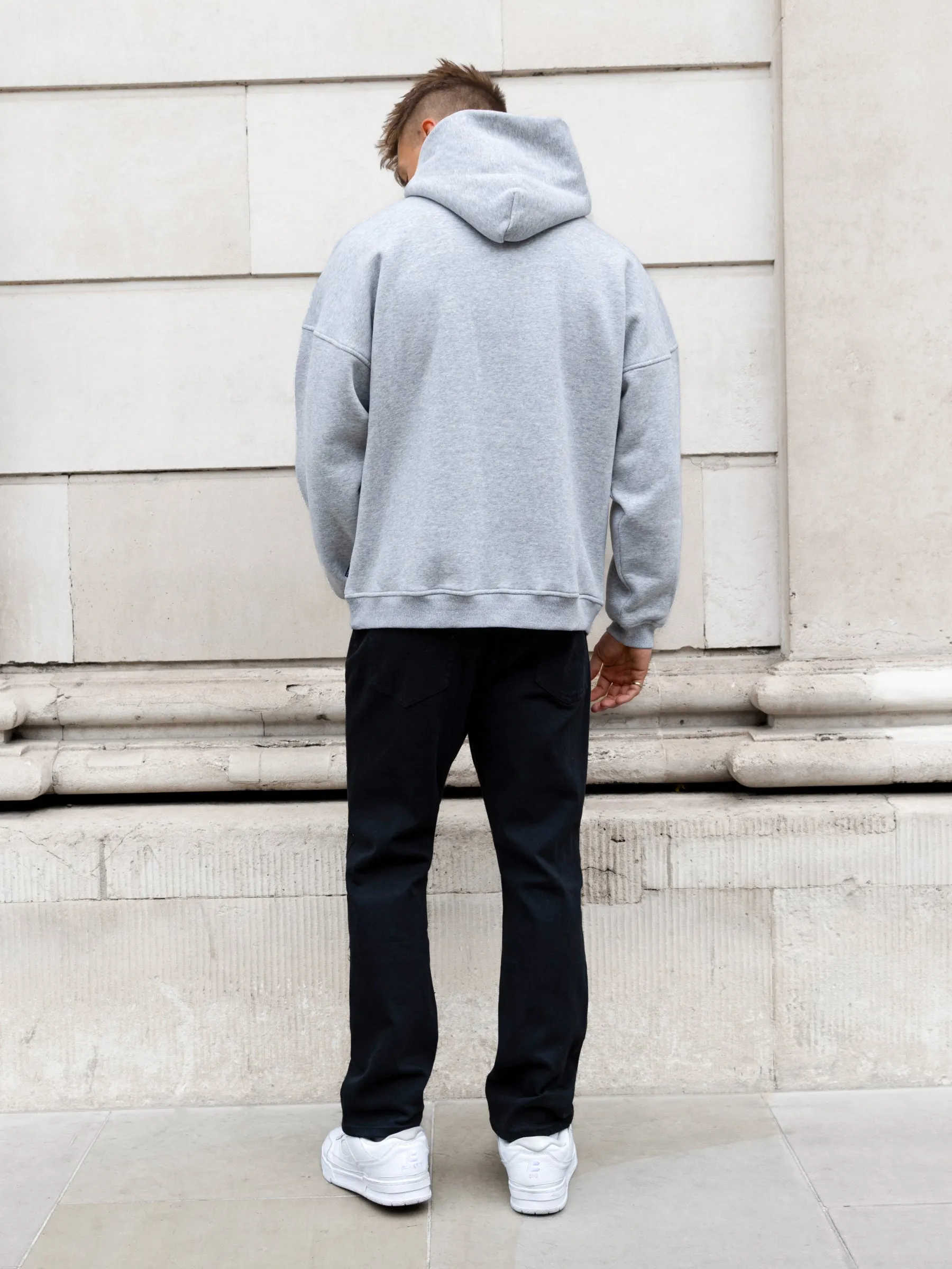 Austin Relaxed Hoodie - Marl Grey sold by Blakely product image thumbnail 4