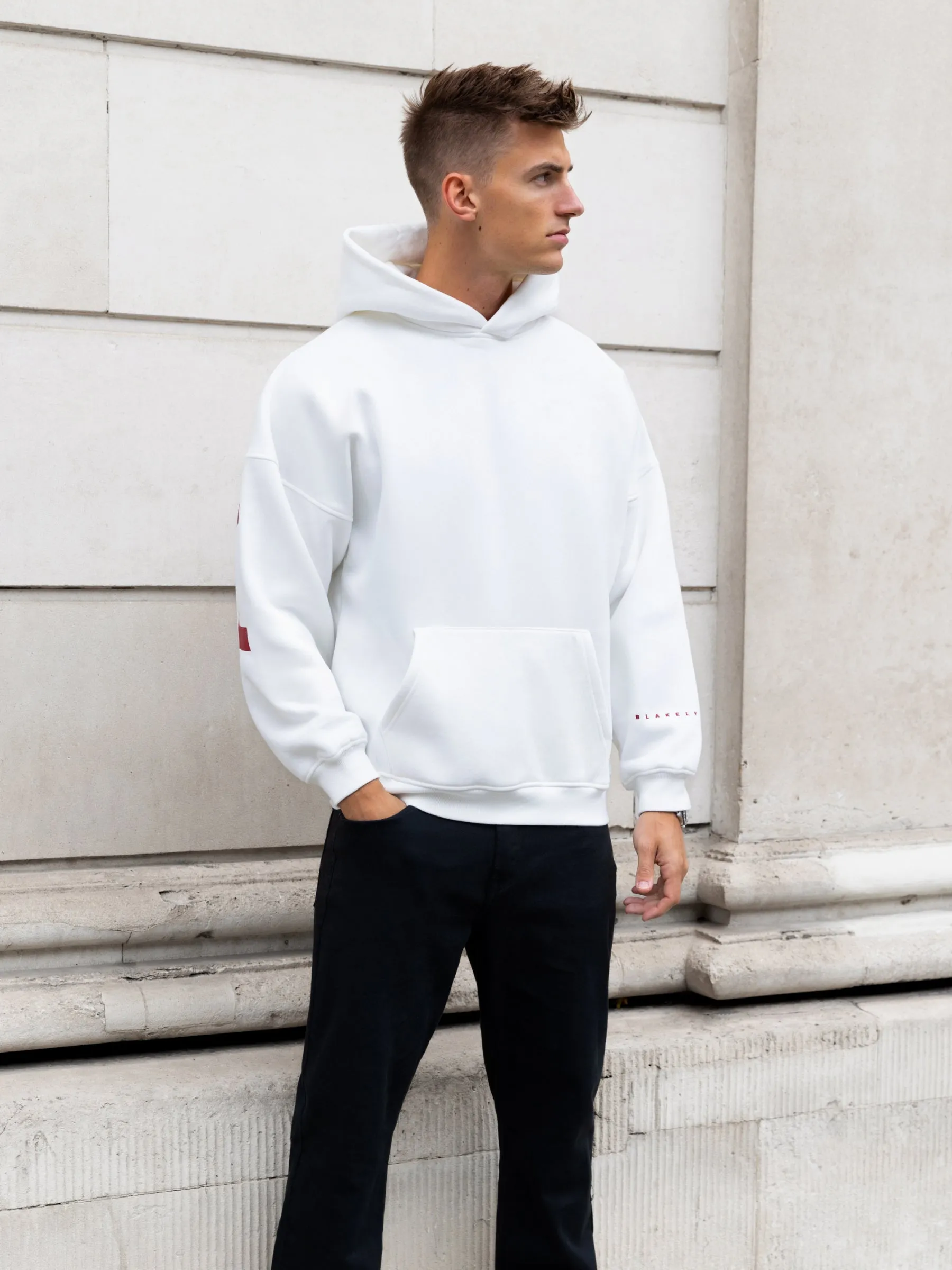Idris Oversized Hoodie - Flat White sold by Blakely product image thumbnail 5