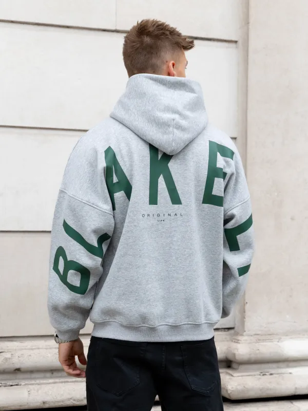 Idris Oversized Hoodie - Marl Grey sold by Blakely