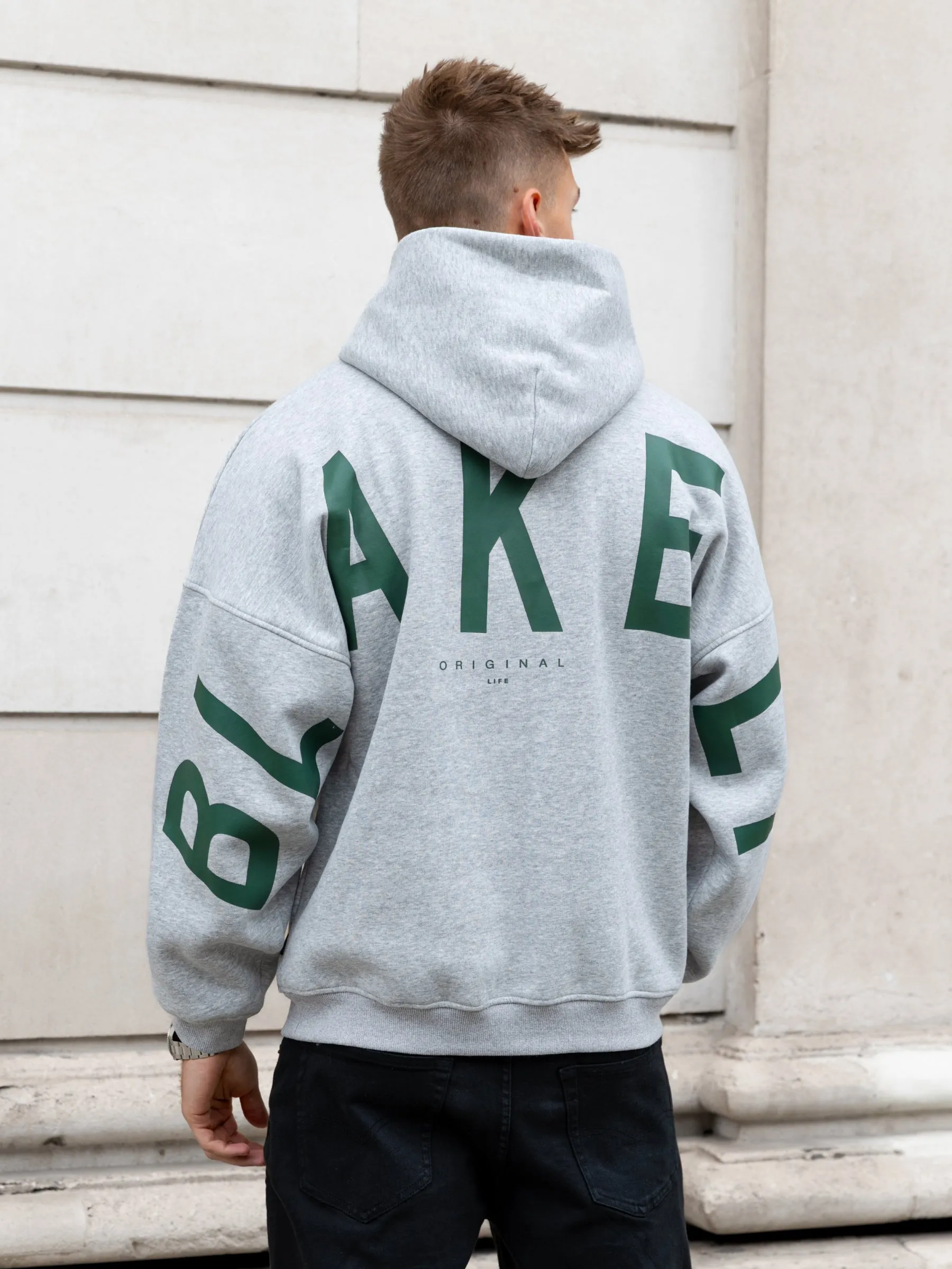 Idris Oversized Hoodie - Marl Grey sold by Blakely