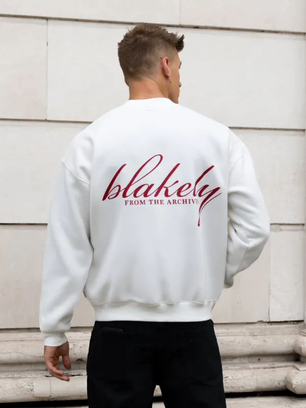 Austin Relaxed Jumper - Flat White sold by Blakely