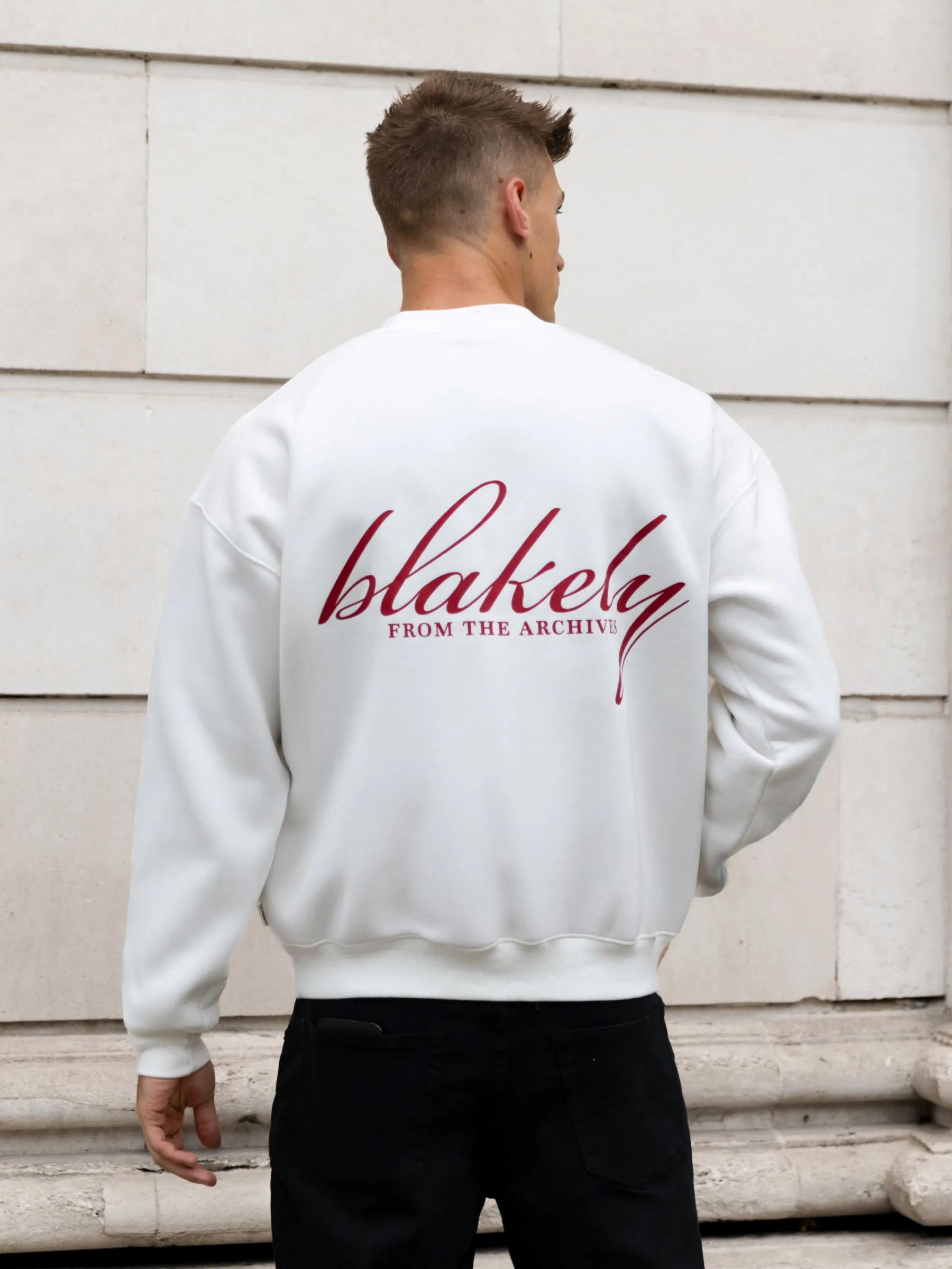 Austin Relaxed Jumper - Flat White sold by Blakely