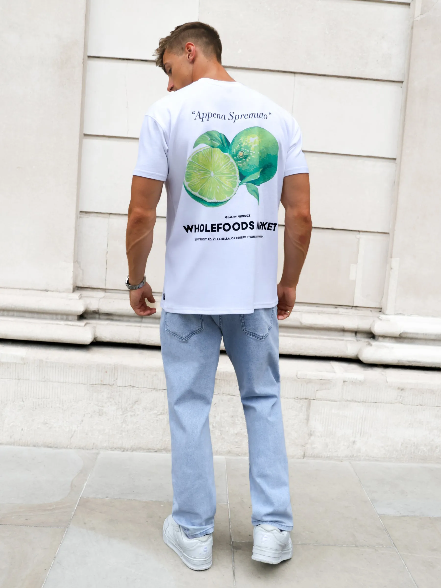Lime Print Relaxed T-Shirt - White sold by Blakely product image thumbnail 3
