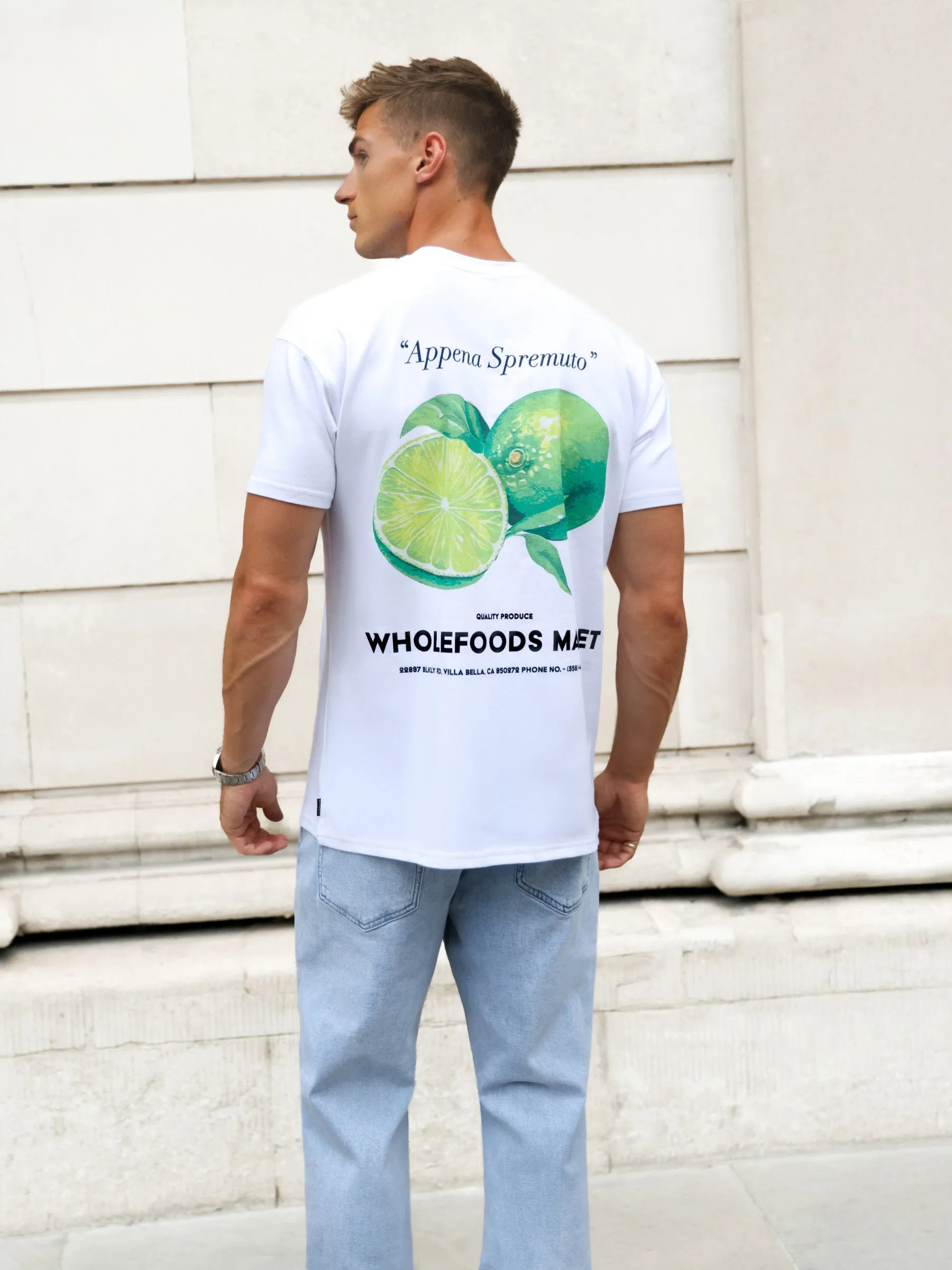 Lime Print Relaxed T-Shirt - White sold by Blakely product image thumbnail 5
