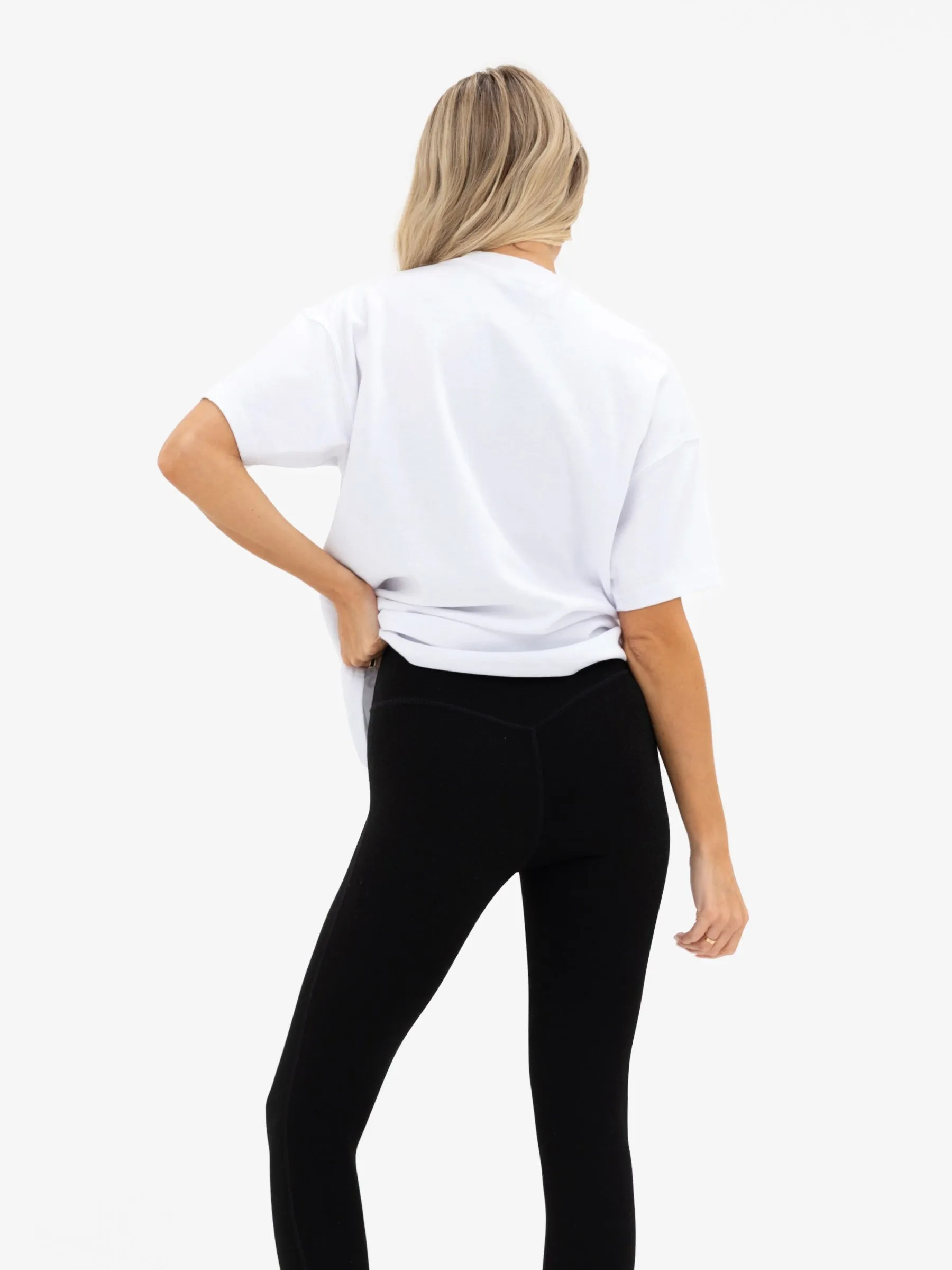 Joah Oversized T-Shirt - White & Bubblegum Pink sold by Blakely product image thumbnail 4