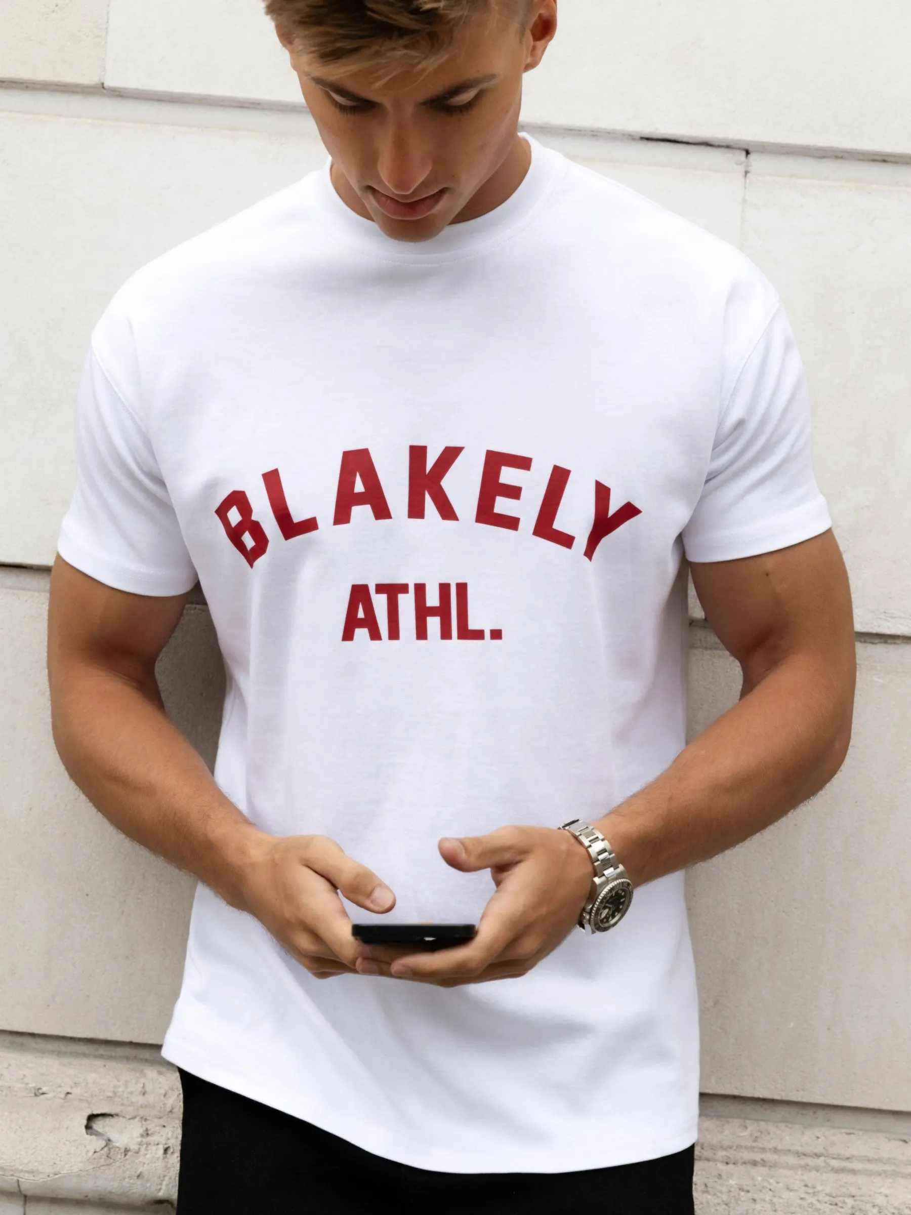 Zion Relaxed T-Shirt - White & Red sold by Blakely product image thumbnail 5
