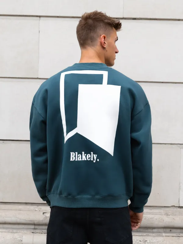 Revolve Relaxed Jumper - Teal Green sold by Blakely