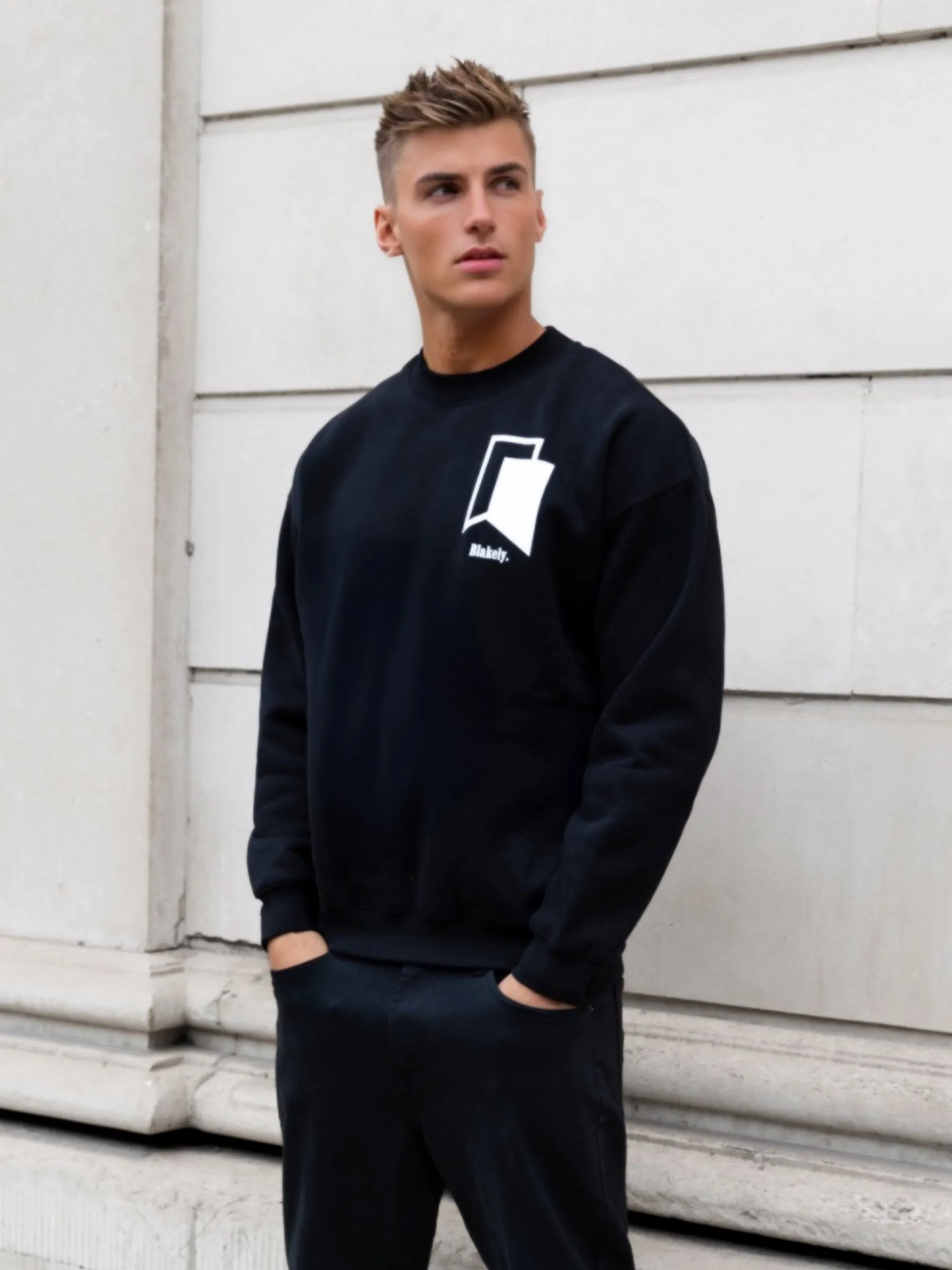 Revolve Relaxed Jumper - Black sold by Blakely product image thumbnail 2