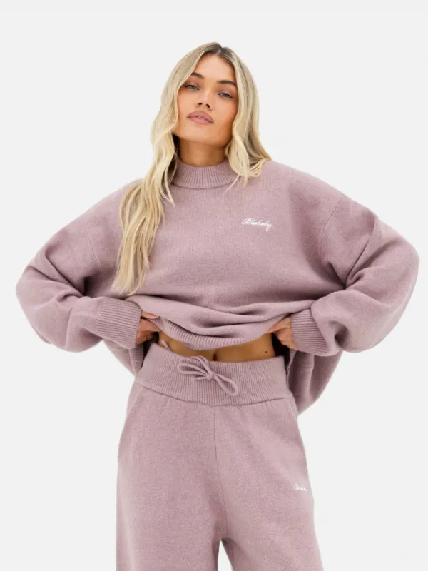 Oversized Knitted Jumper - Dusty Pink sold by Blakely