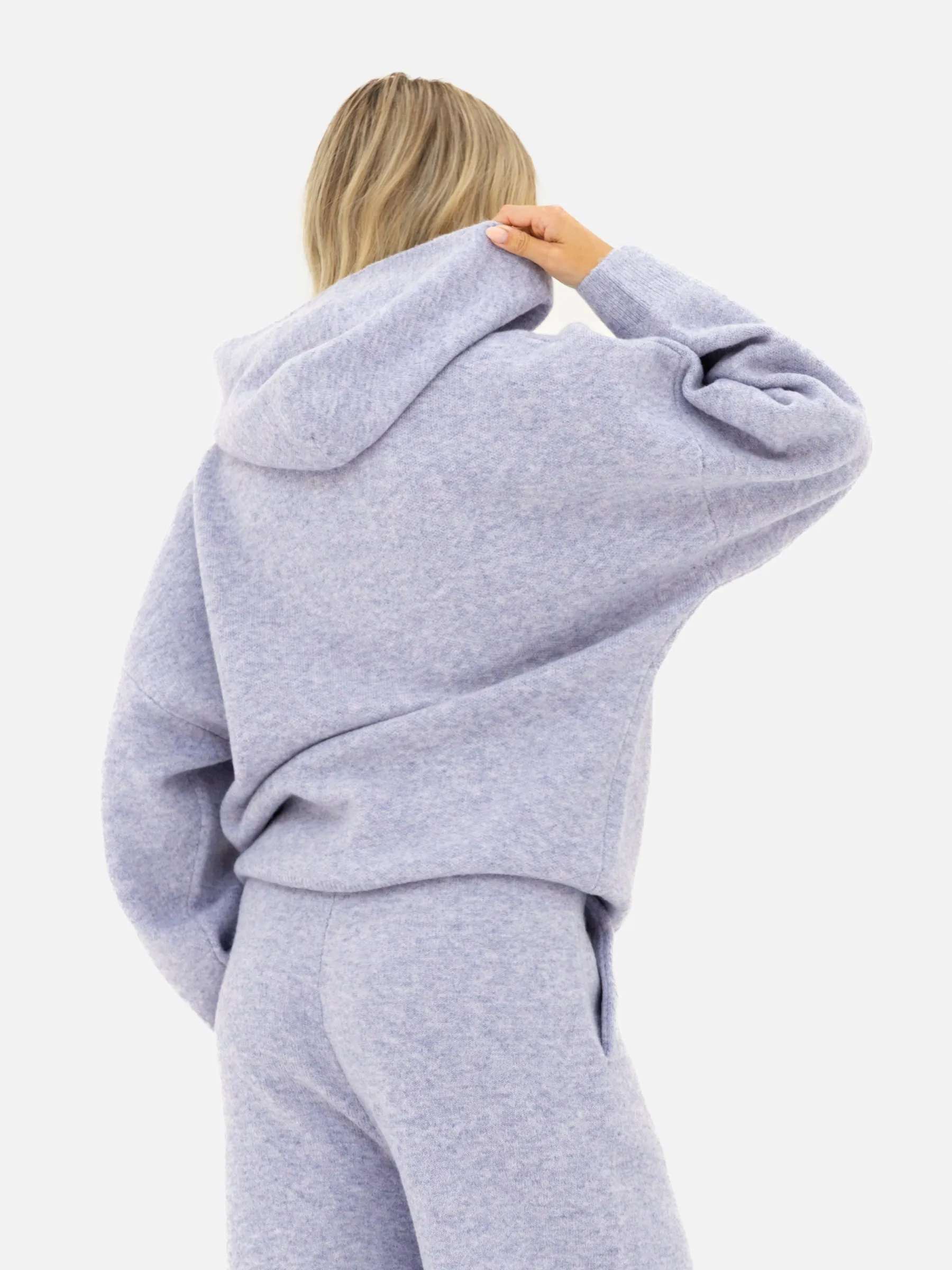 Oversized Knitted Hoodie - Lilac sold by Blakely product image thumbnail 4